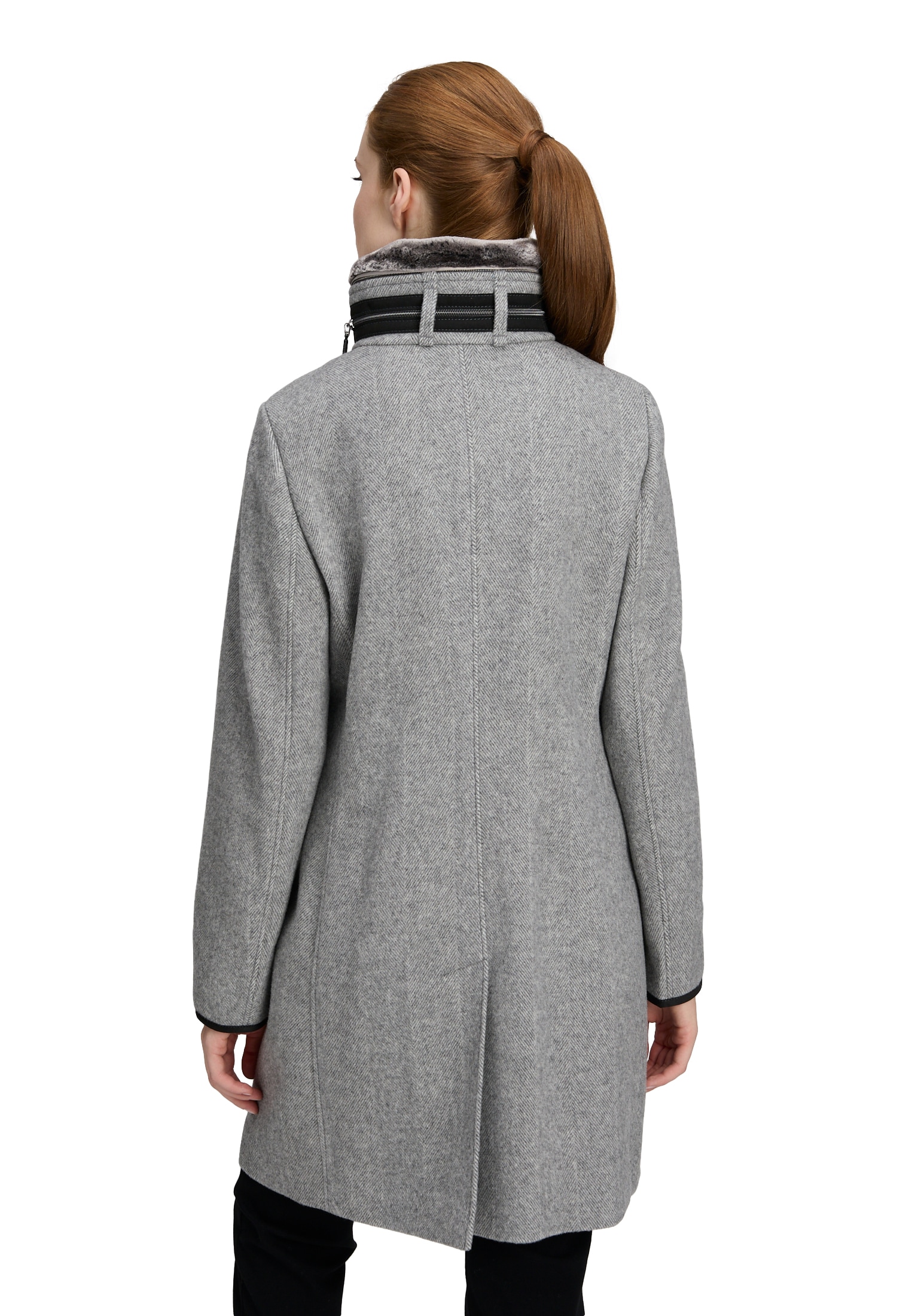 Gil Bret Manteau en laine , mit Wolle, Stehkragen und Knopfleiste
