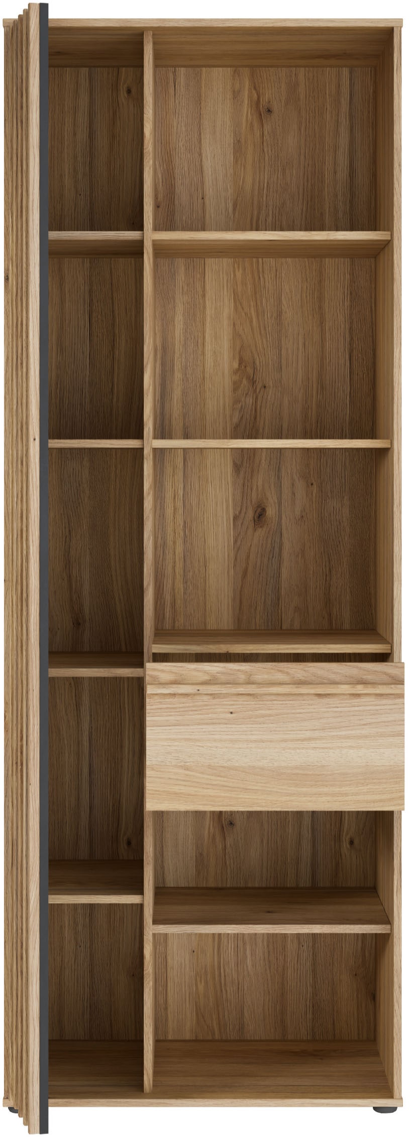 FORTE Étagère »Stauraumregal, 1T/1SK, Soft Close, Vollauszug SK« L/H/P 73,1/200,1/41,7 cm éclairage optionnel