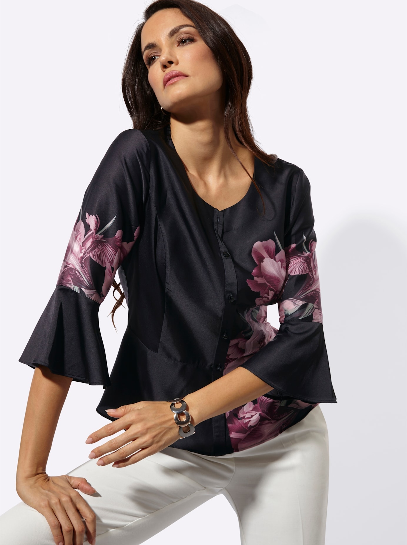 creation L Blouse à manches longues