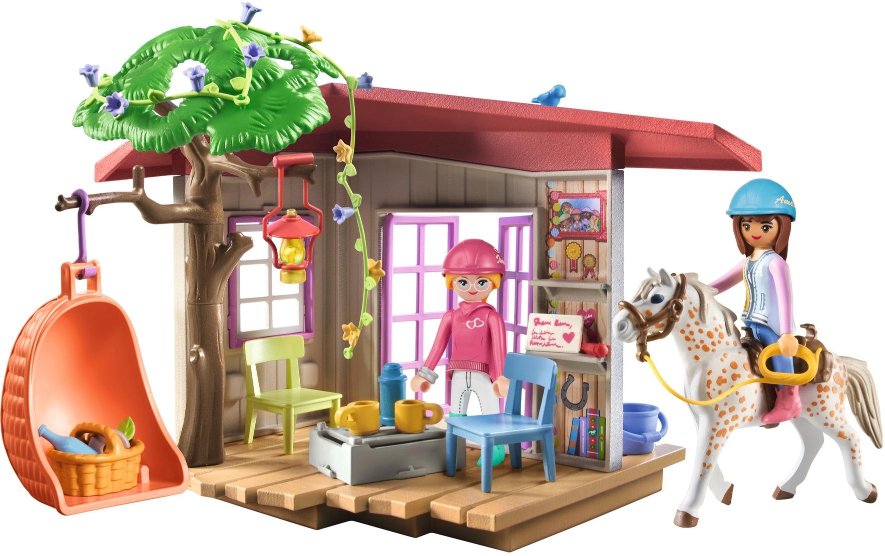 Playmobil® Spielbausteine »Horses of Waterfall Geheimes Clubhaus für Pferdefans 71638«