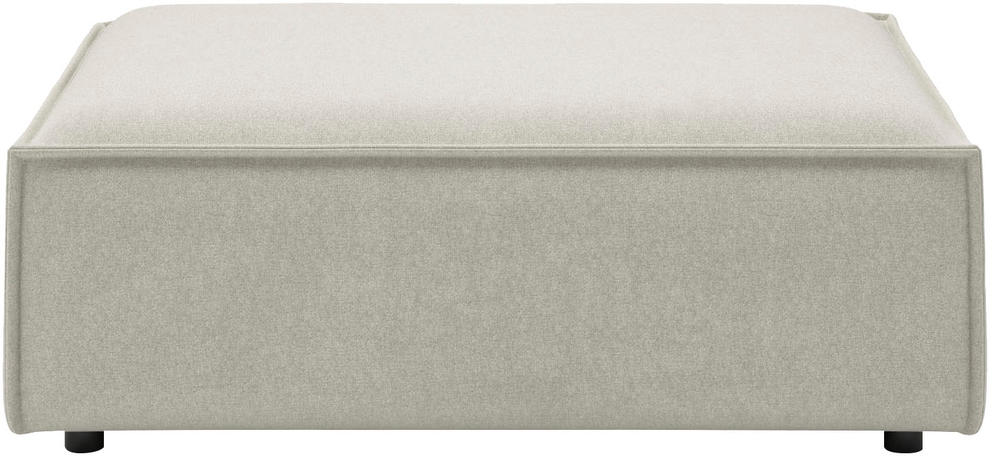 Home affaire Polsterhocker »Watertown, XXL Hockerbank passend zum Sofa - ideal als Beistellmodul« erweiterbare Hockerbank mit weicher Polsterung, Japandi Design
