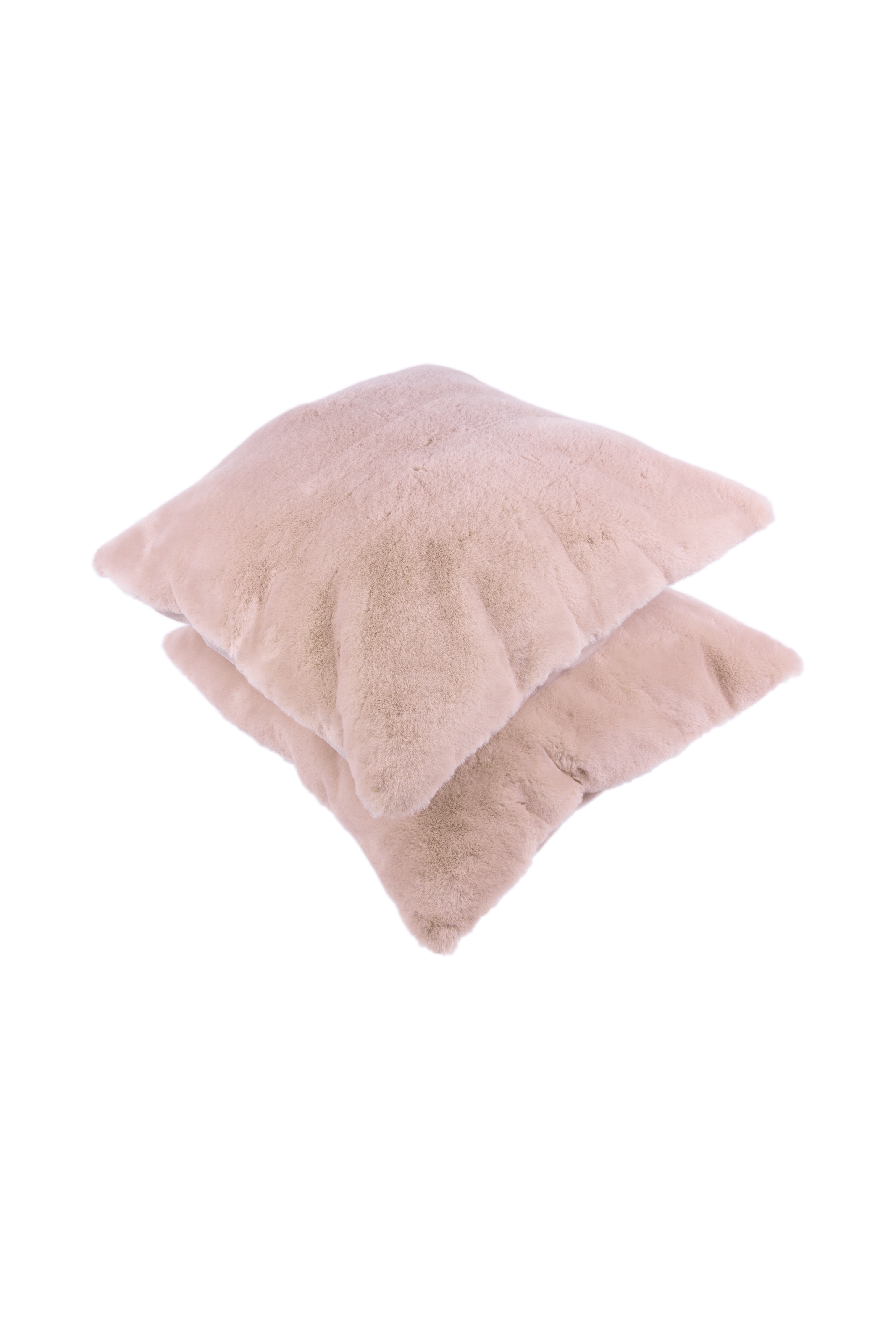 Kenda Sand Oreiller en fourrure »Dekokissen Aimee 625 2er-Set« Kissen inkl. Füllung mit flauschigem Stoffbezug