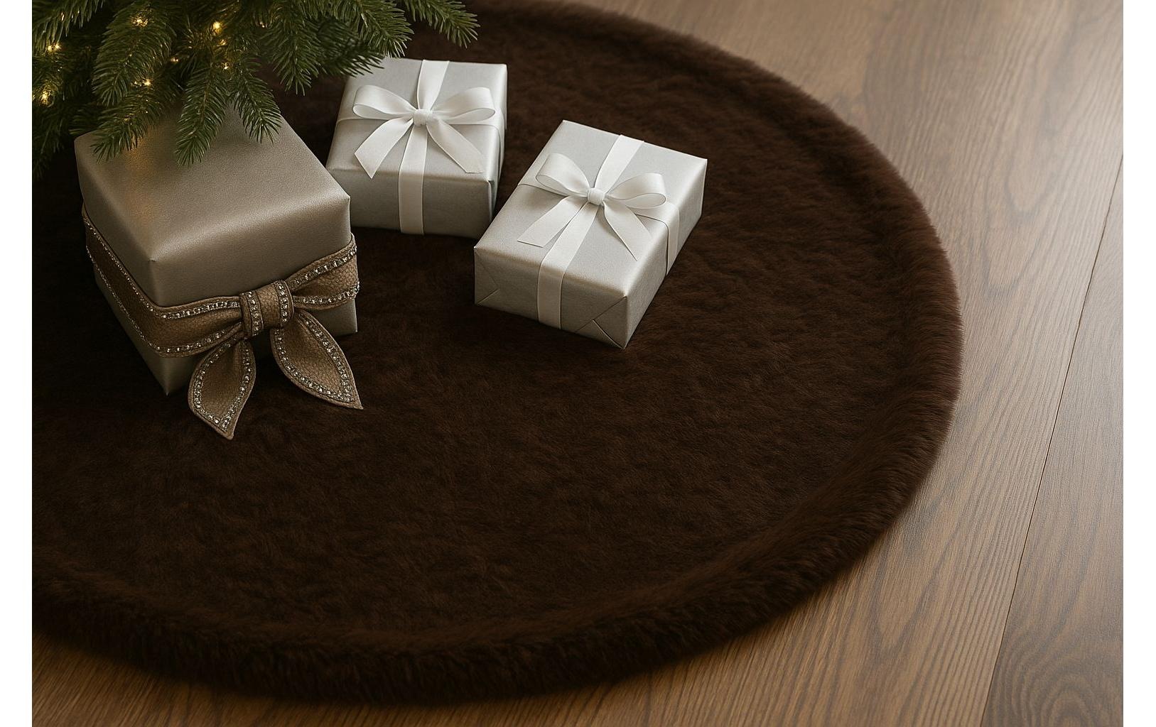Conceptum Hypnose Tapis d'arbre »Weichnachtsteppich Polyester 100 x 100 cm«