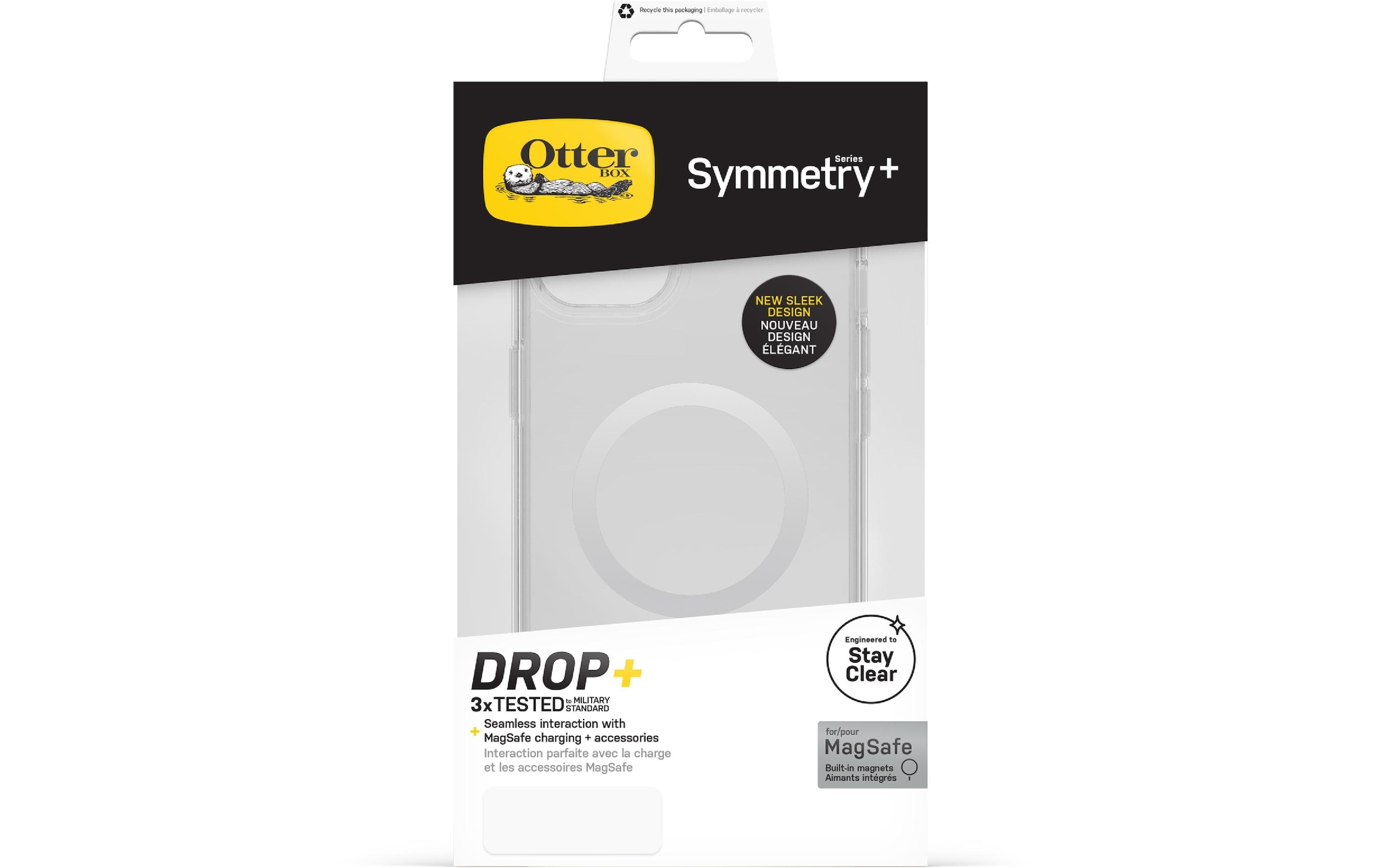 Otterbox Housse pour téléphone portable »Symmetry+ MagSafe iPhone 14 Plus Transparent«