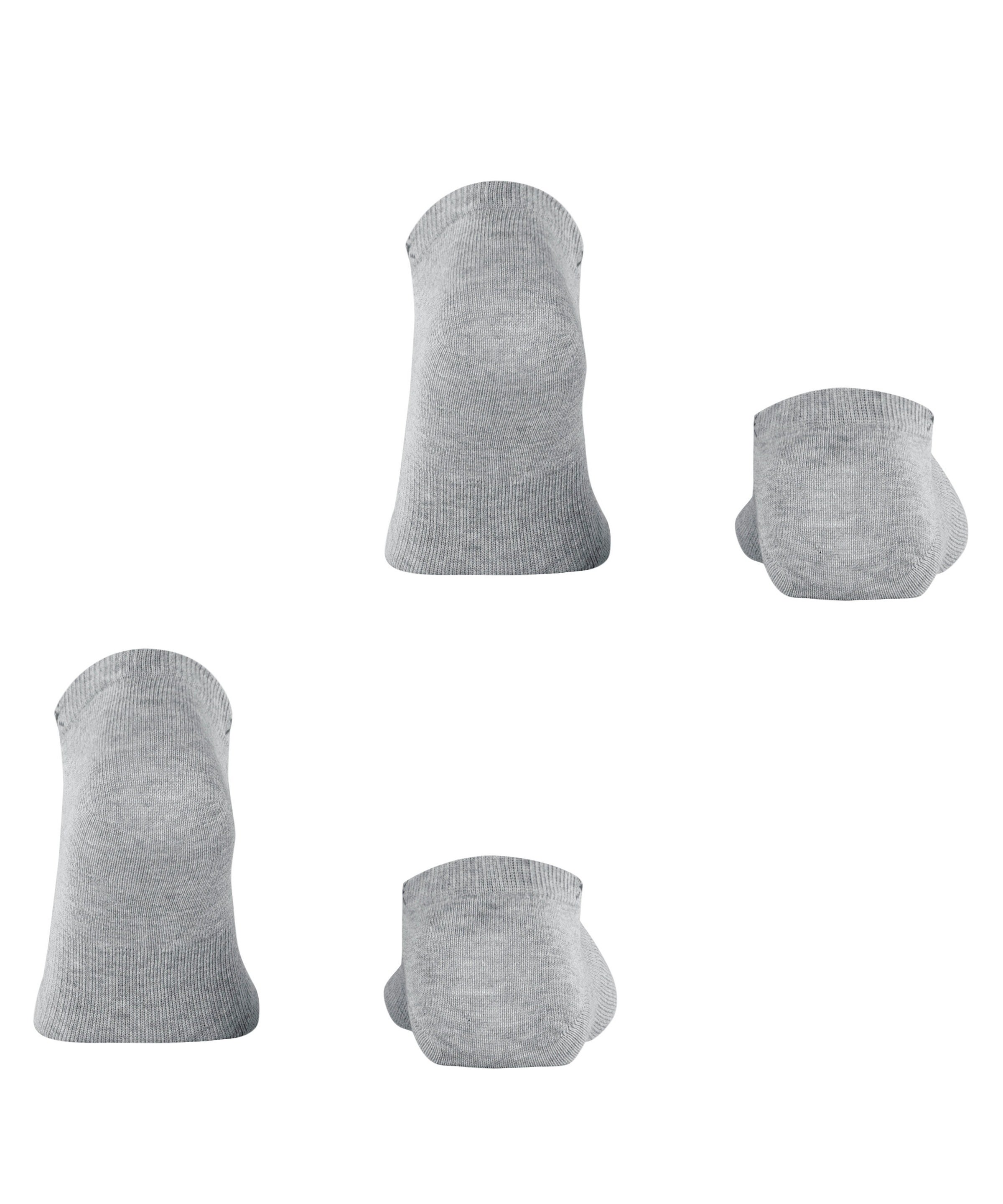 Burlington Chaussettes de baskets »Everyday« 2 paires,  uni, taille unique 40-46, logo Burlington tricoté