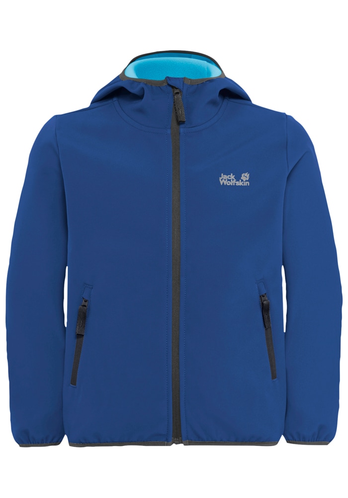 Jack Wolfskin Veste softshell »FOURWINDS JACKET KIDS« mit Kapuze