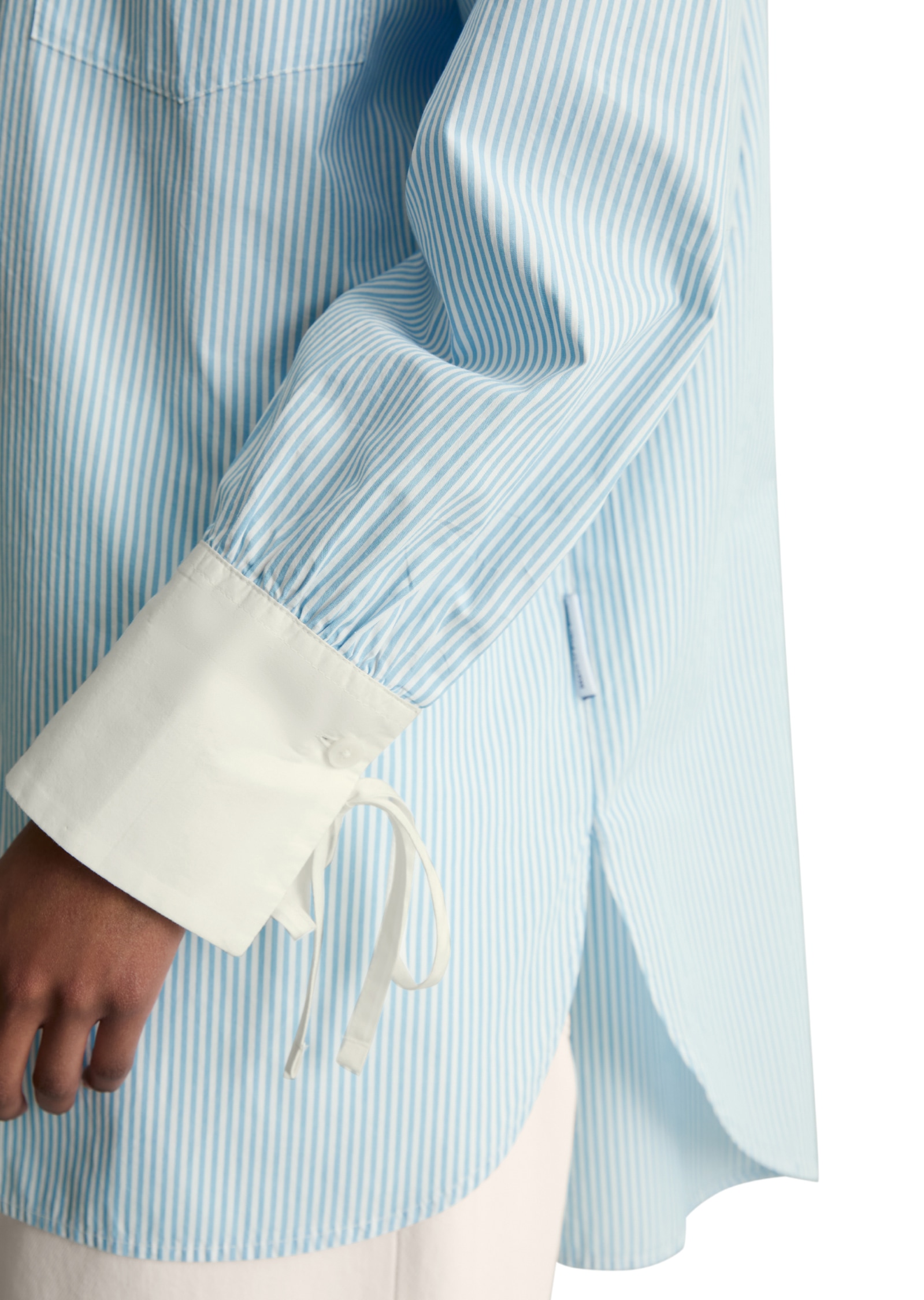 Marc O'Polo DENIM Blouse à manches longues blouse rayée ample en popeline effet papier