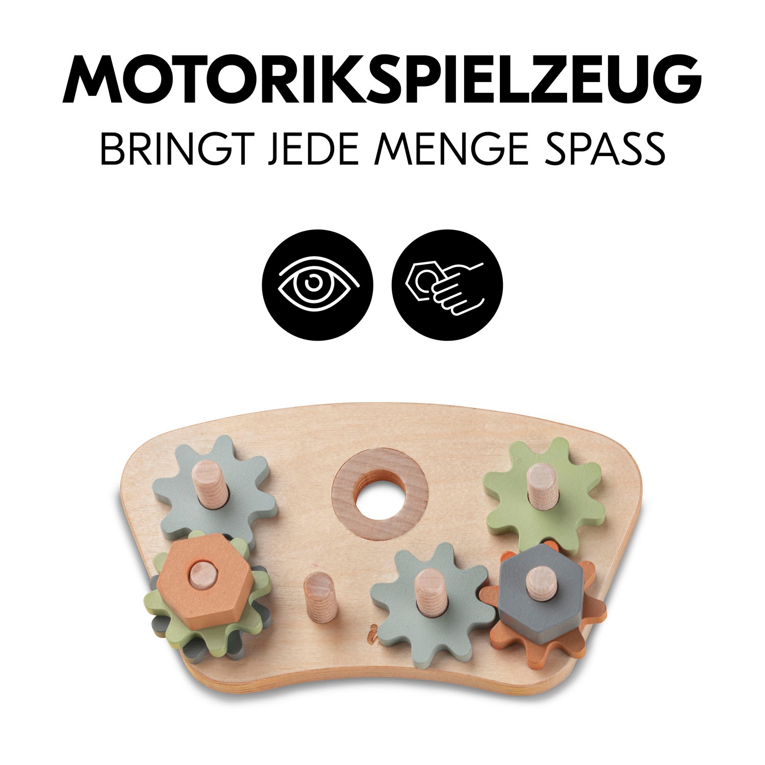 Hauck Planche de motricité »Play Repairing S Gears & Nuts« FSC® - schützt Wald