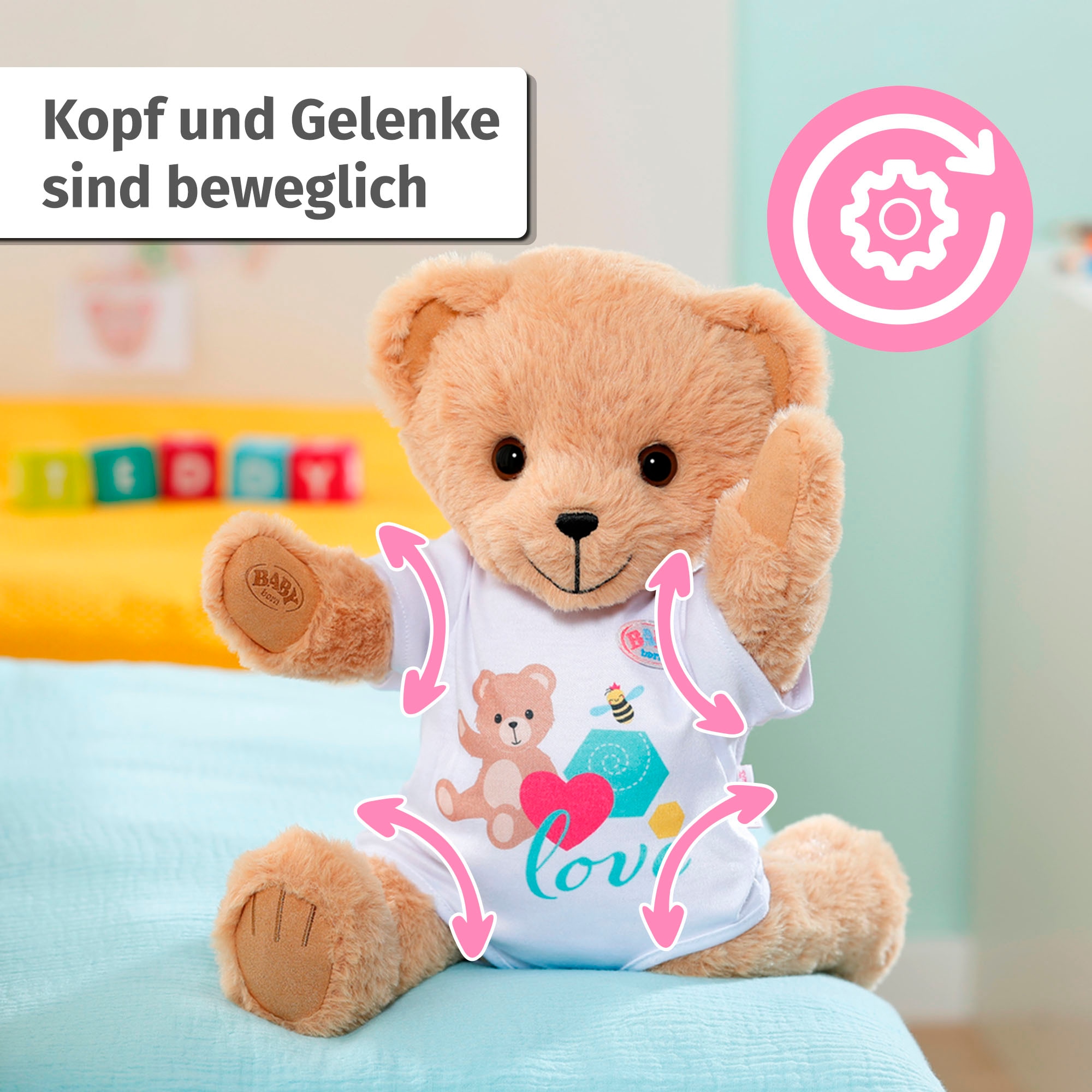 Baby Born Figurine en peluche »Singender Teddy, Deutsch«