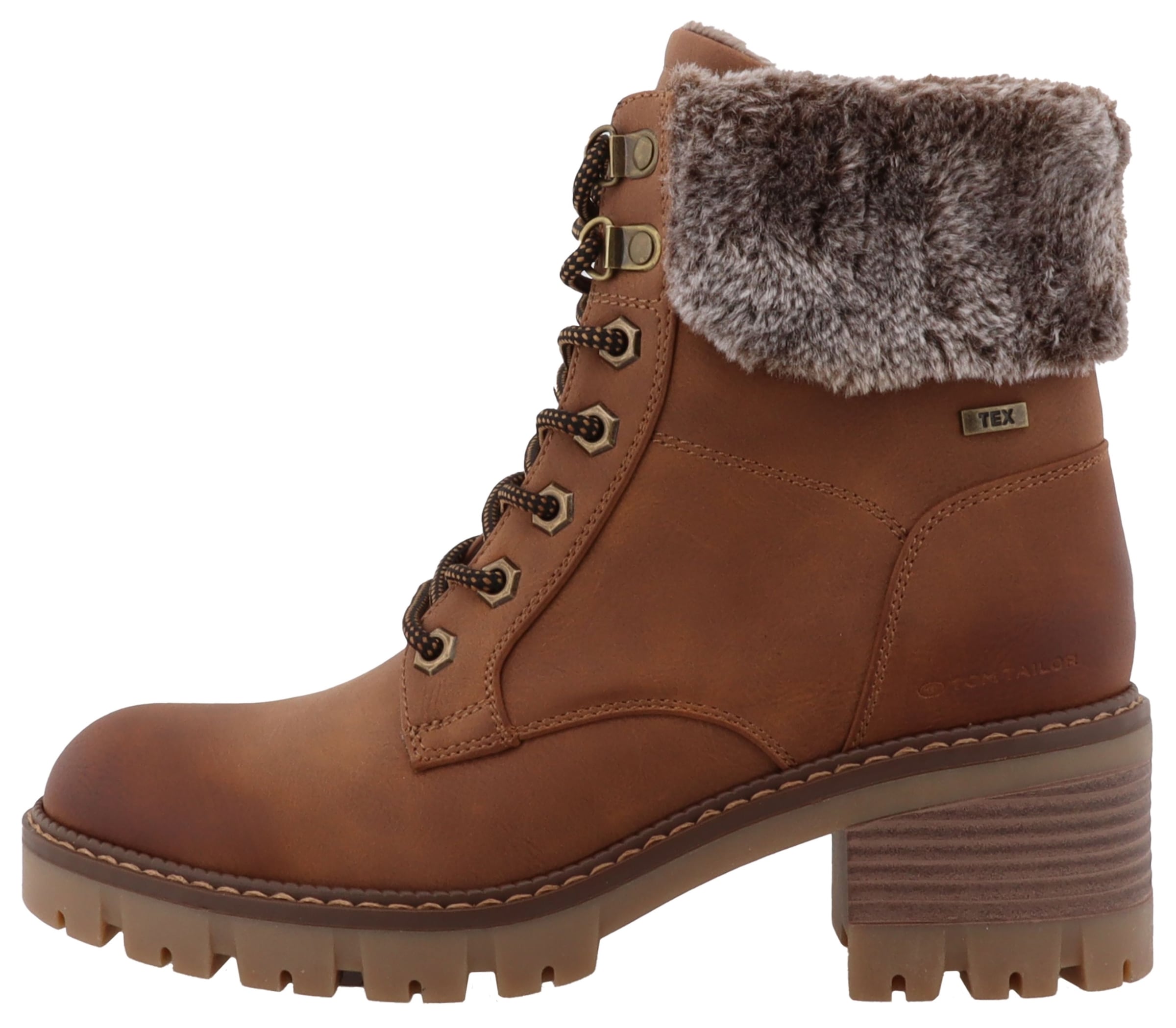 TOM TAILOR Bottes d'hiver  Workerboots, bottines à plateforme avec talon bloc