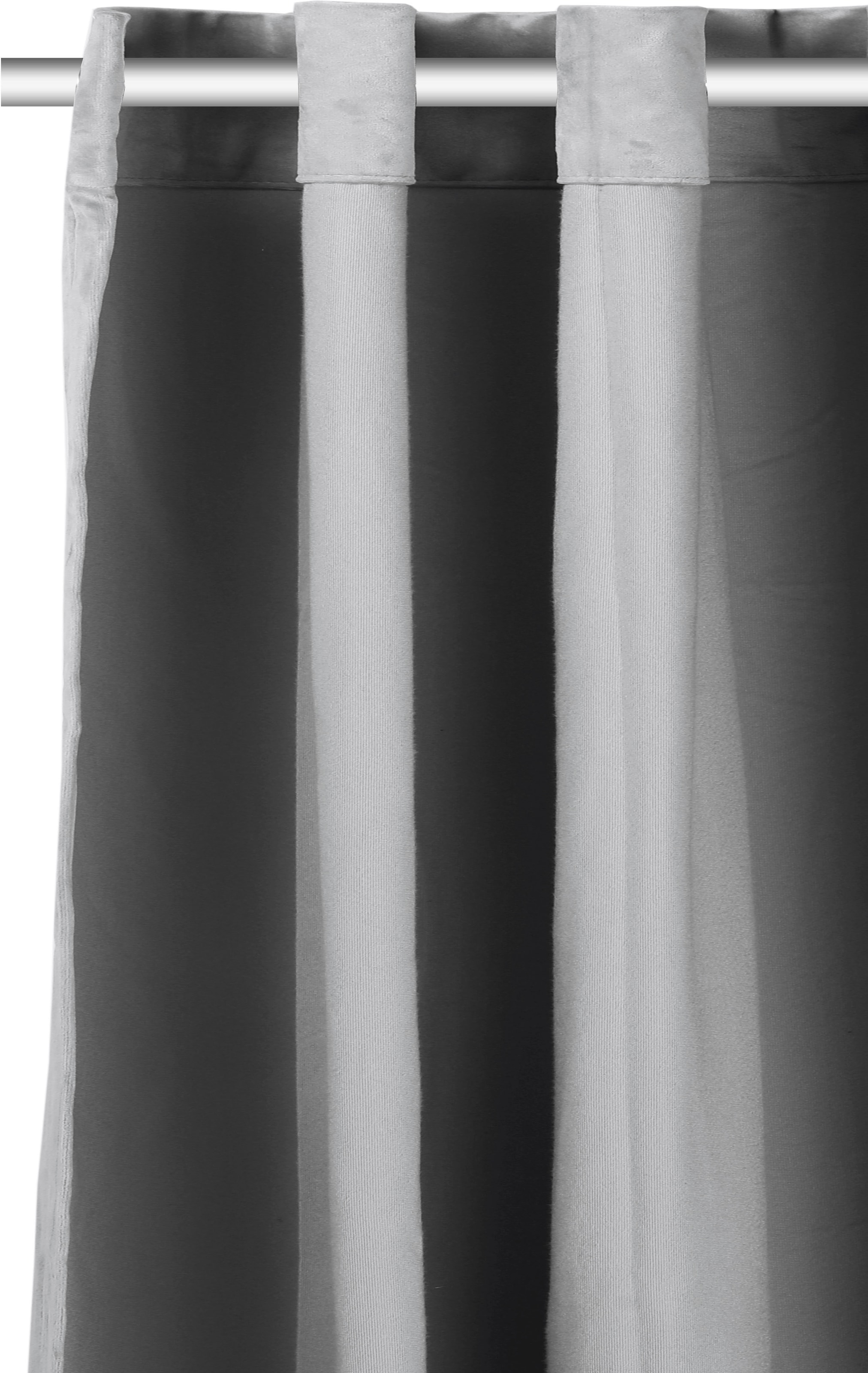 GOODproduct Rideau »Velvet Uni« Œillet 2 cuis tlg. Blickdichter Samt, 2-er Set, edel, Gardine, multifunktional,