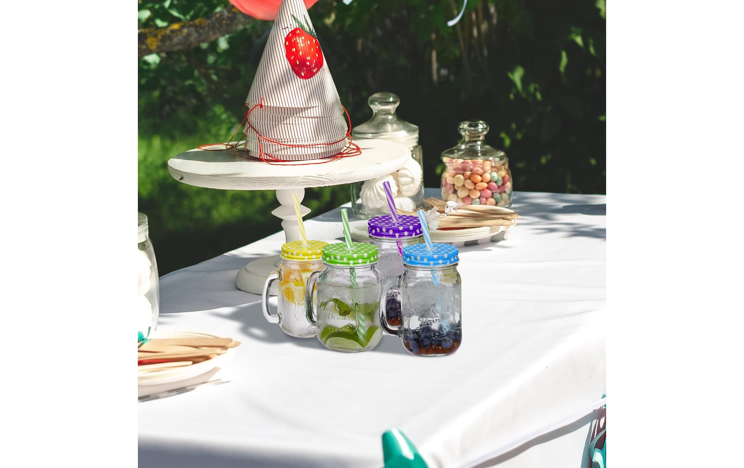 relaxdays Verre »Summer 500 ml, 12 Stück«