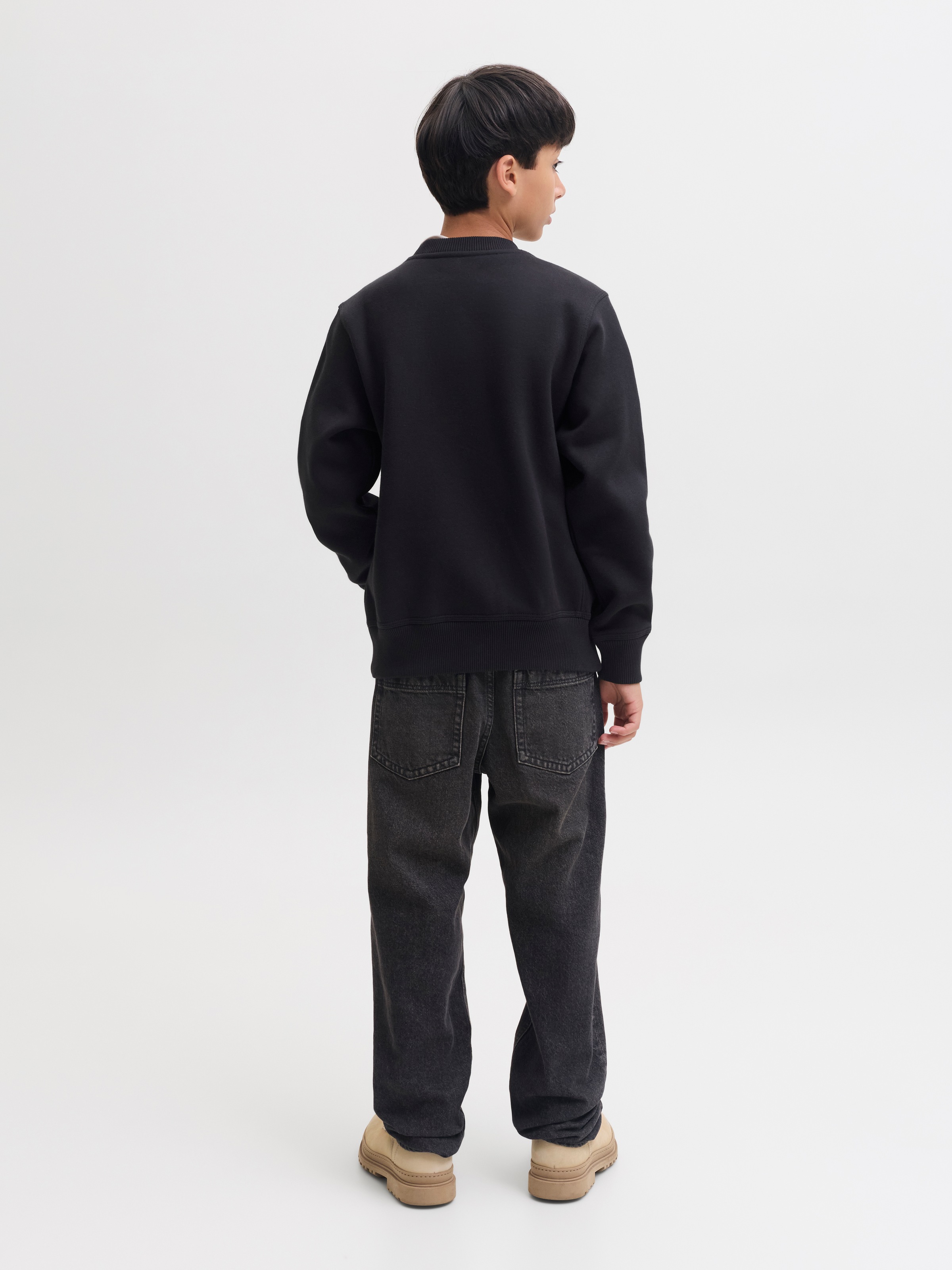 Jack & Jones Junior Sweat-shirt »JJECOLTON SWEAT CREW NECK SN JNR«, mélange de coton, coupe ample
