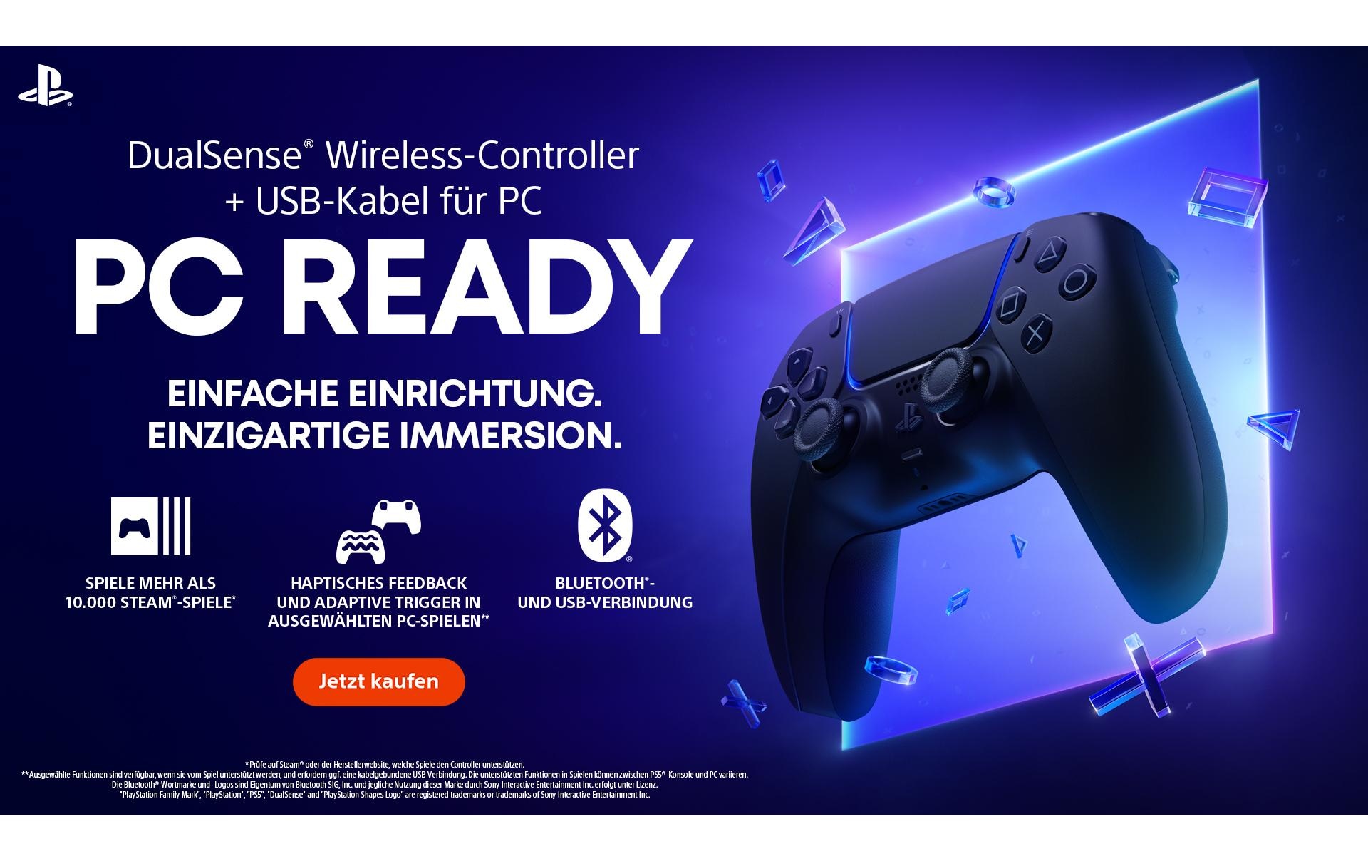Sony Controller »DualSense Wireless-Controller + USB-Kabel für PC«