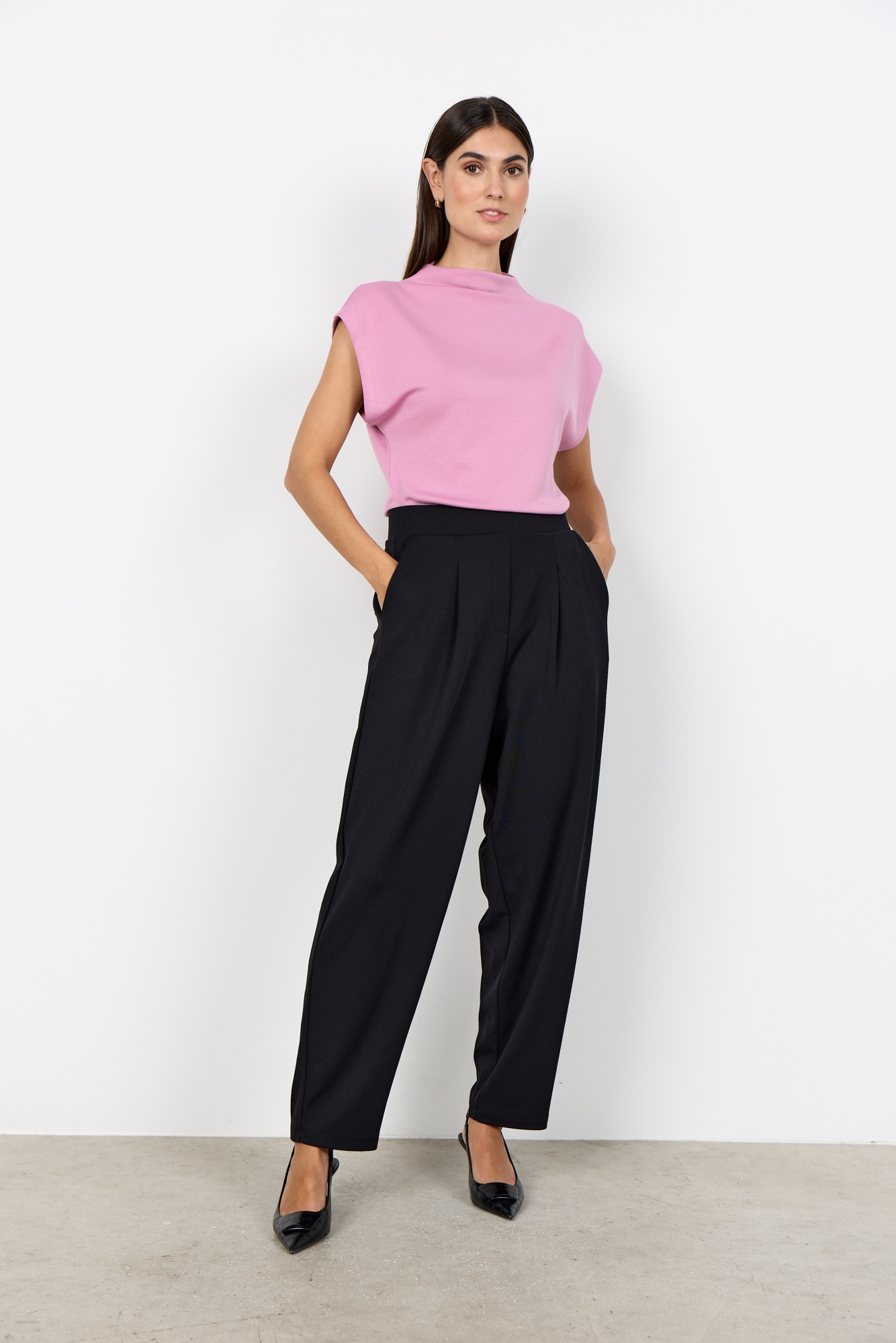 soyaconcept Pantalon de costume »SC-SIHAM 103«  mélange de matériaux
