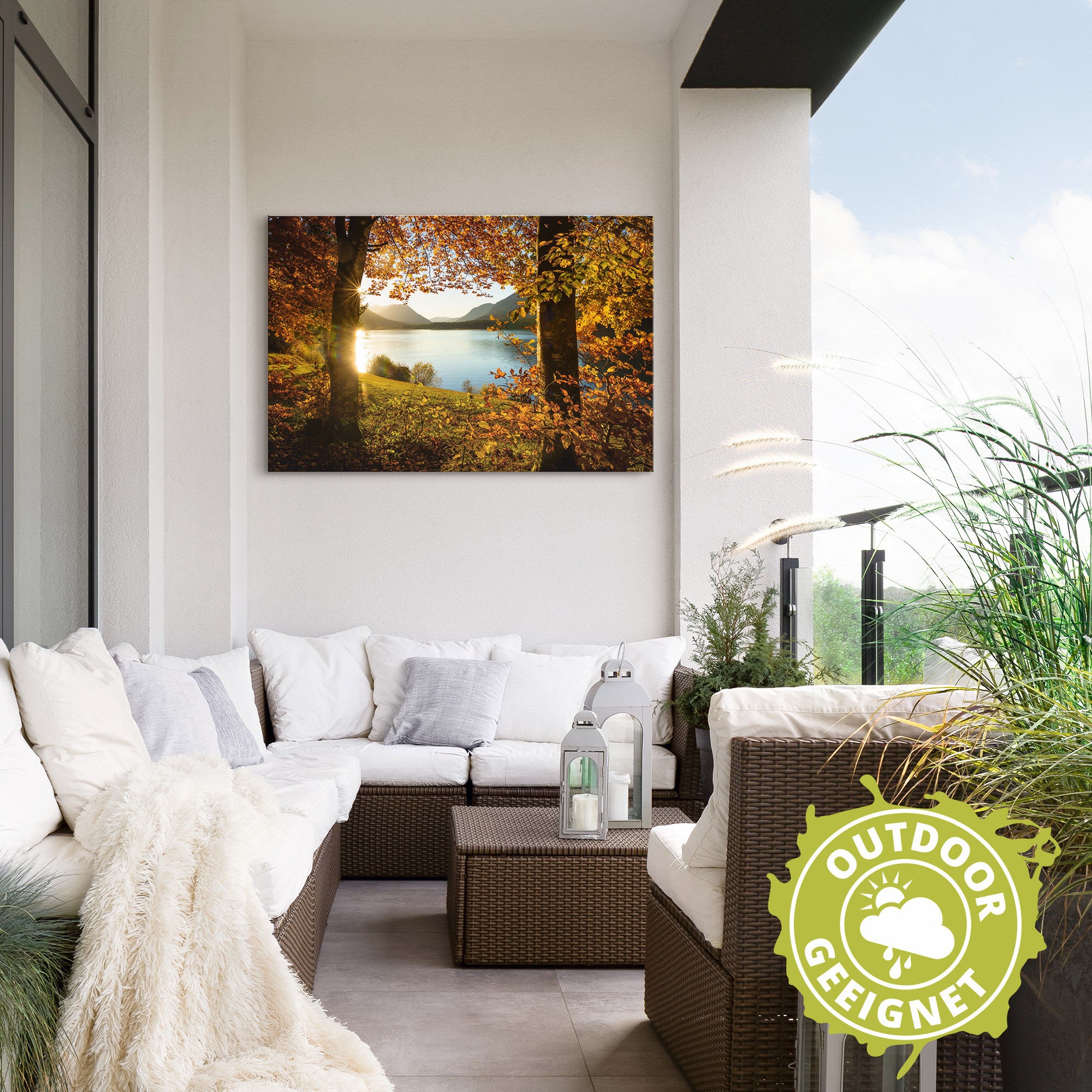 Artland »Herbst am Sylvensteinsee« Gewässer 1 Stk. tlg. als Alubild, Leinwandbild in verschied. Grössen