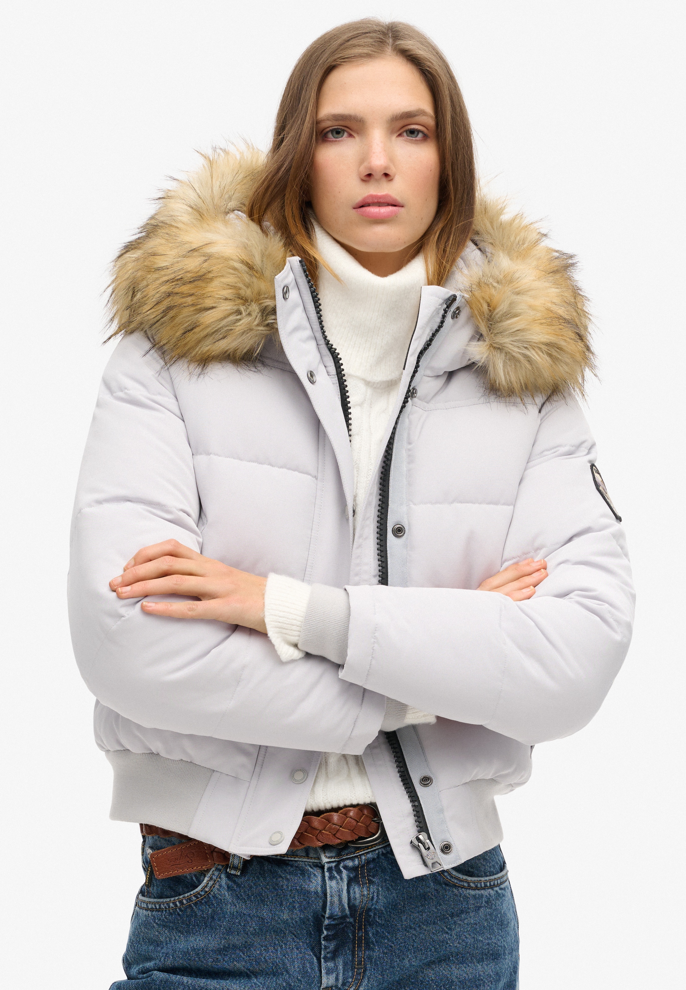 Superdry Veste matelassée »EVEREST HOODED BOMBER JKT« mit Kapuze