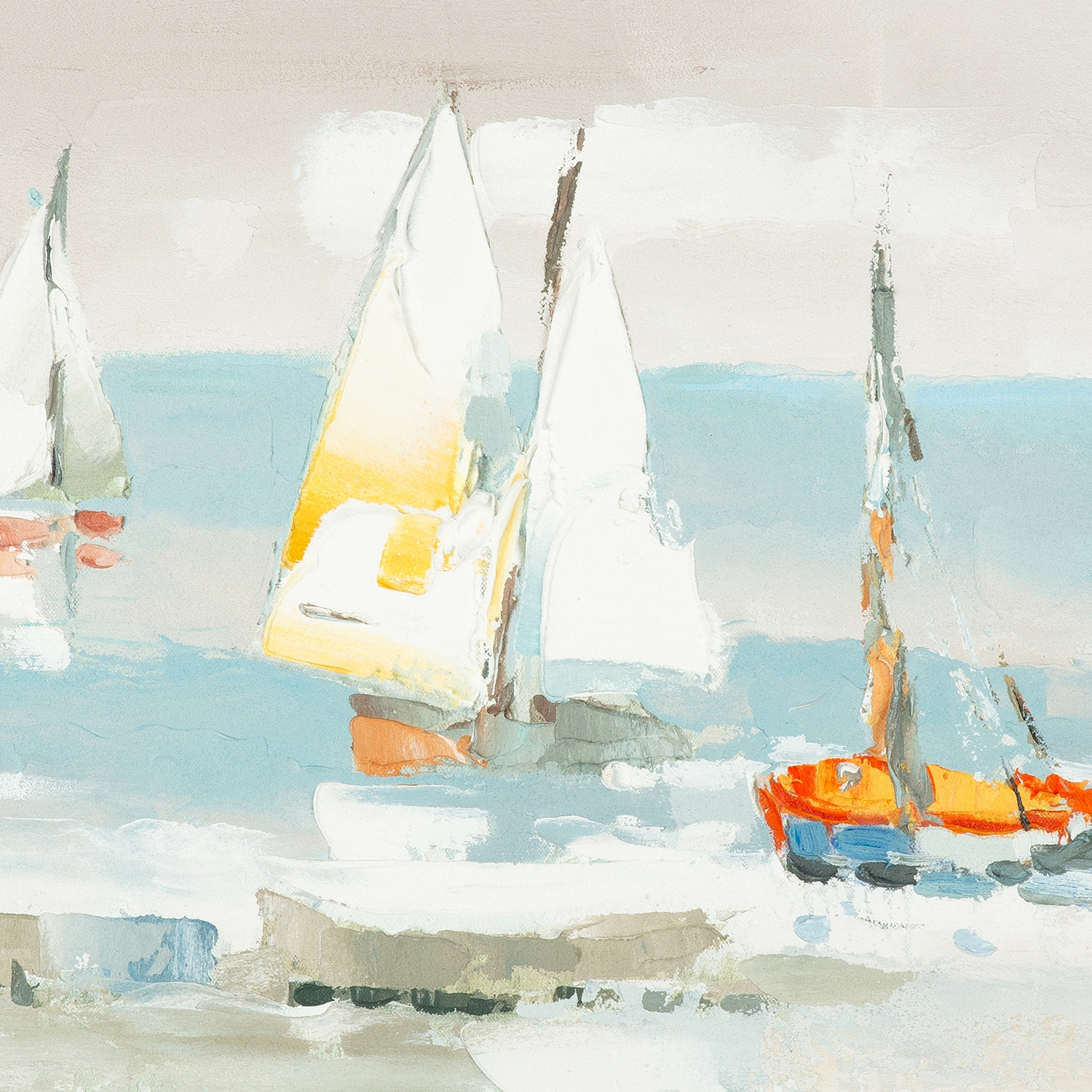 GILDE Leinwandbild »Bild rechteckig Algarve mehrfarbig H. 50 cm« 1 Stk. tlg.