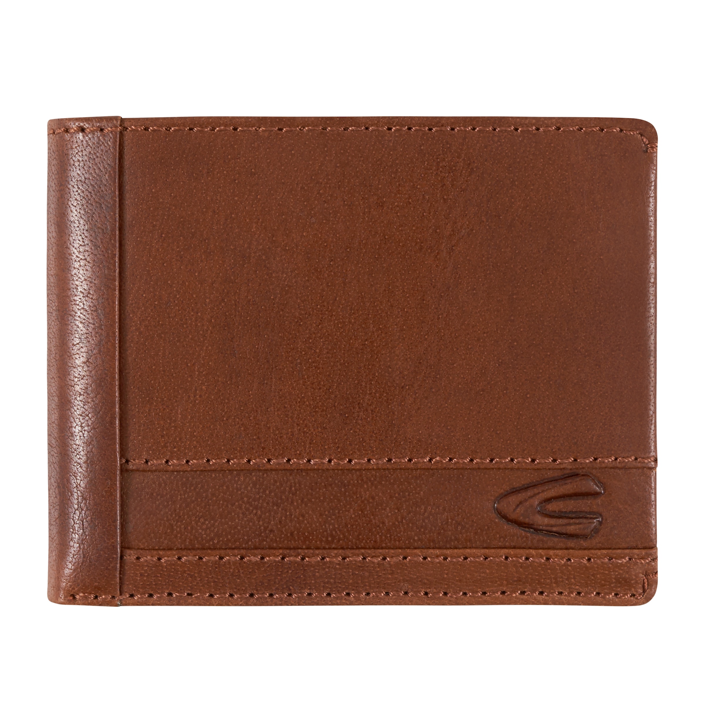 camel active Porte-monnaie »Field« aus fein genarbte Leder mit RFID-Schutz und Tracking Tag Fach