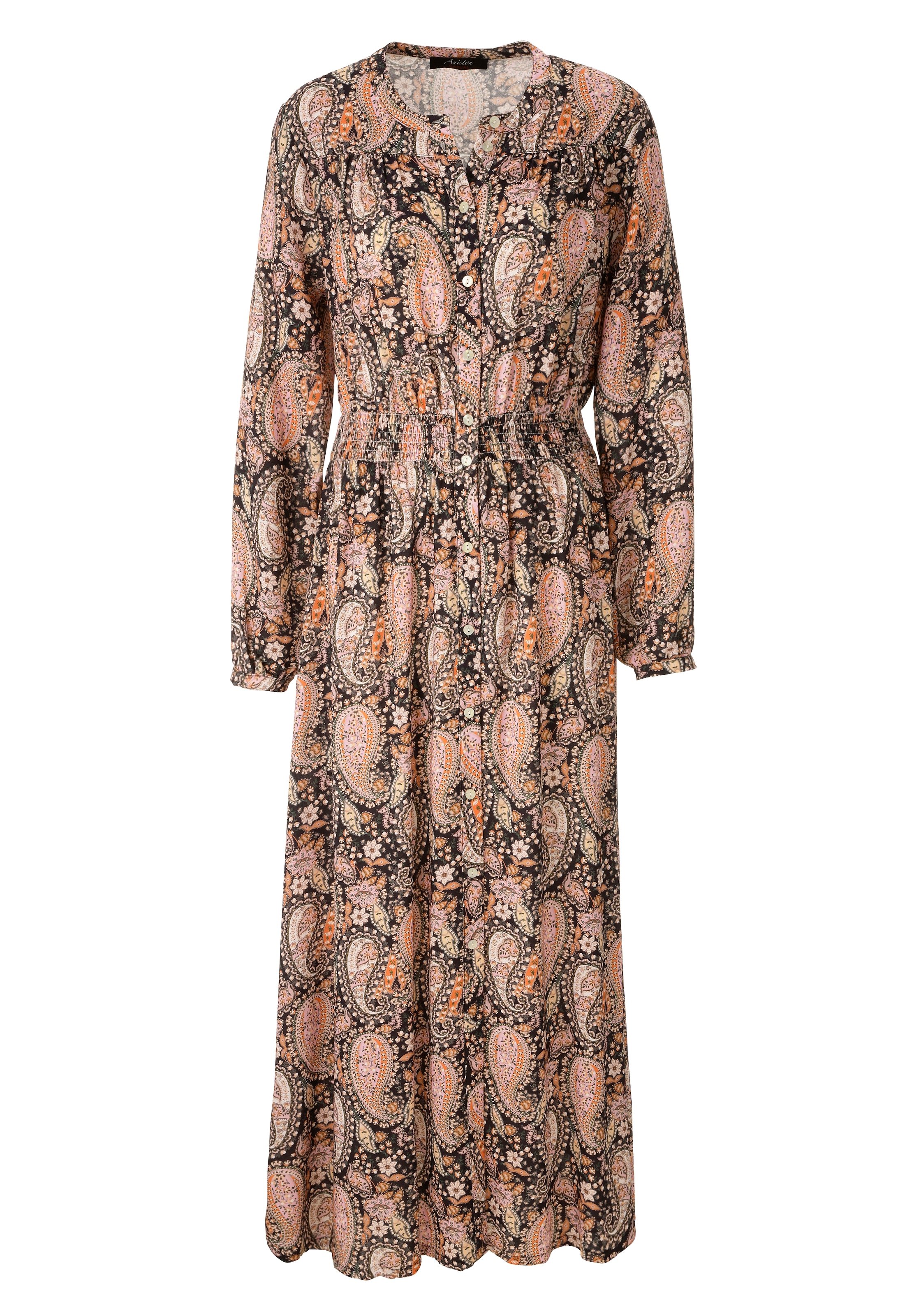 Aniston CASUAL Maxi robe mit fantasievollem Paisley-Muster bedruckt - NEUE KOLLEKTION
