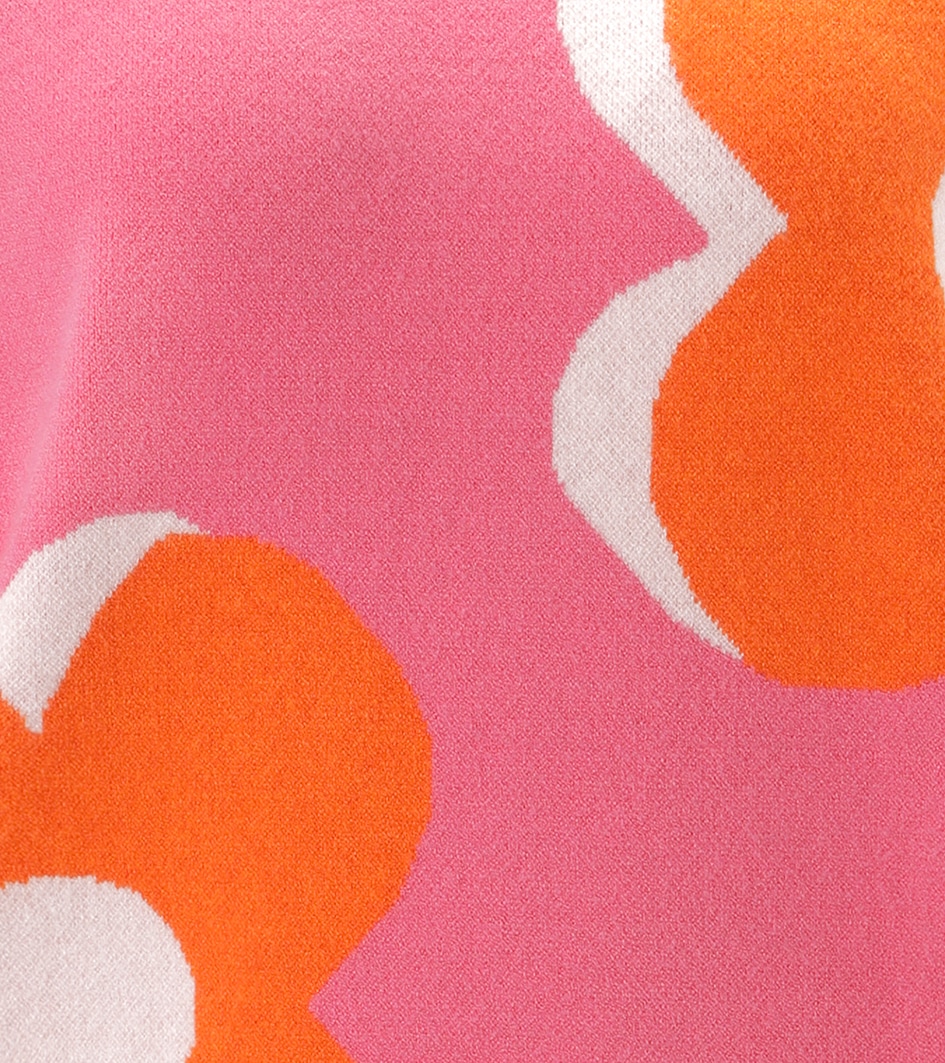 Aniston SELECTED Pull en tricot mit trendiger Blumenblüten-Jacquardmusterung - NEUE KOLLEKTION