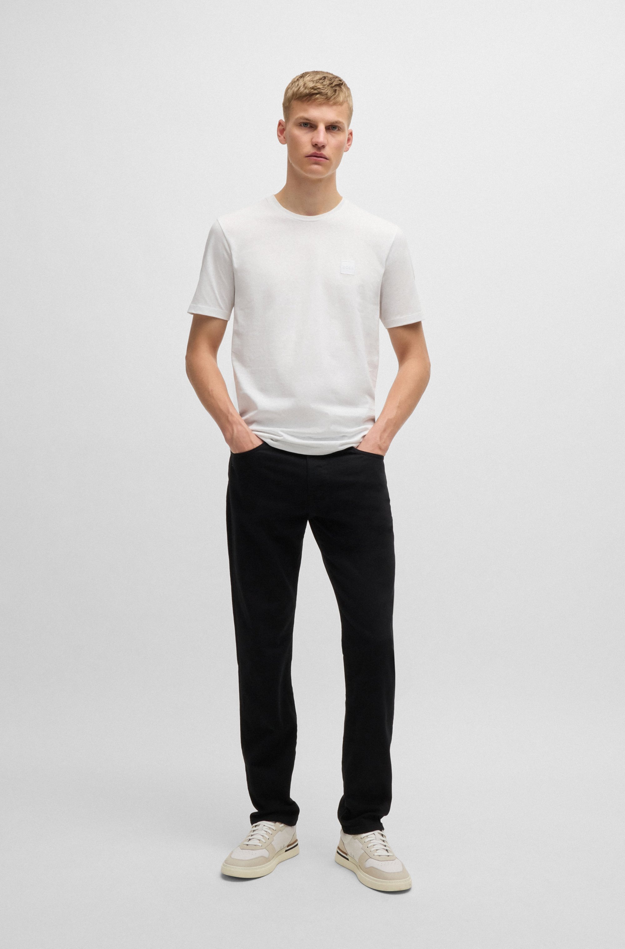 BOSS ORANGE T-Shirt »Tales« mit BOSS Stickerei auf der Brust