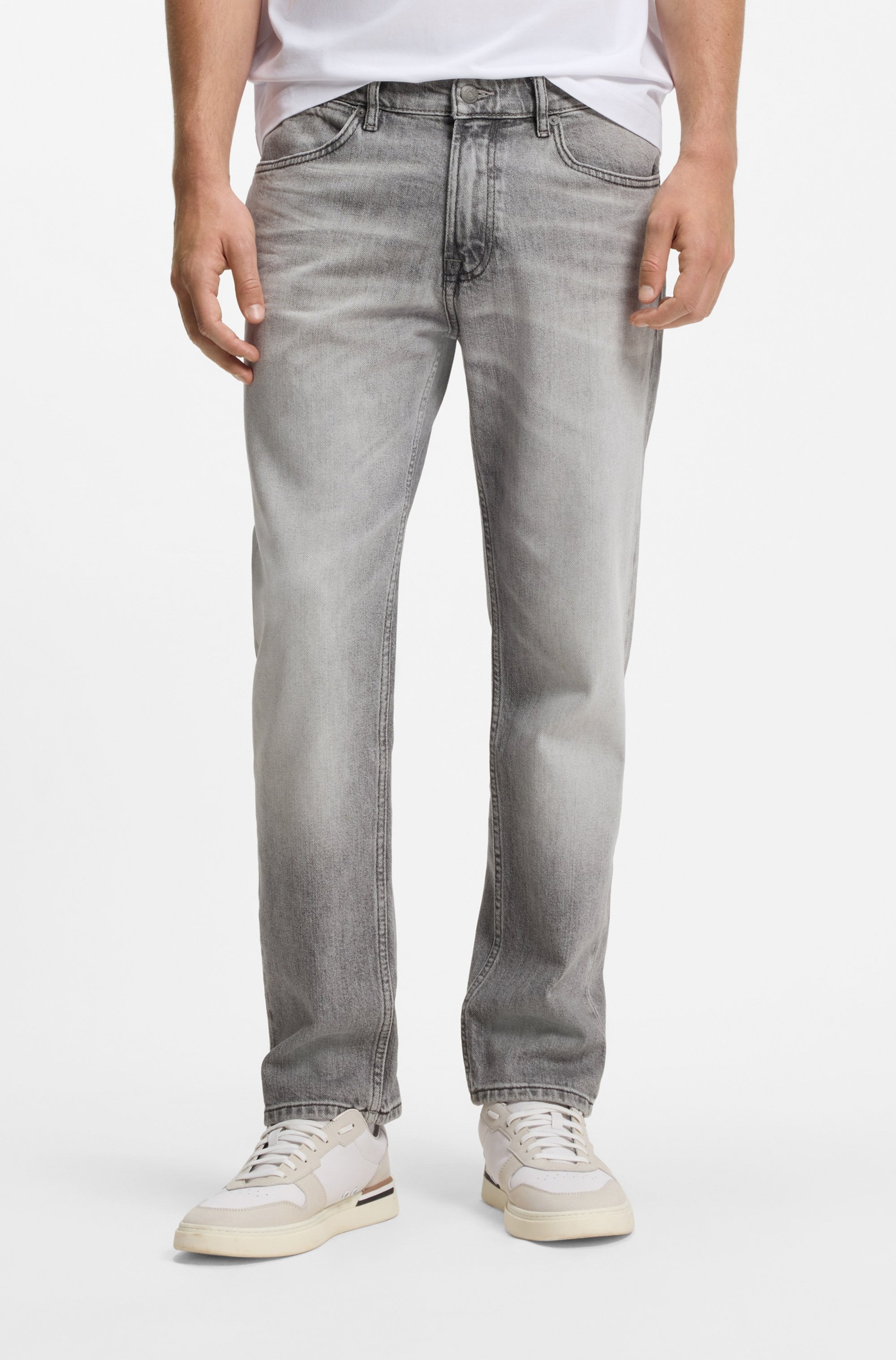 BOSS ORANGE 5-Pocket-Jeans »RE.MAINE« Regular Fit, Baumwoll-Mix, used washed