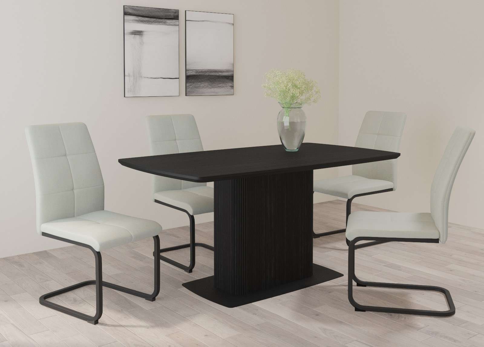 GOODproduct Esszimmerstuhl »Calgoty« () 2 Stk.Freischwinger, gepolsterte Rückenlehne und Sitzfläche, Sitzhöhe 48 cm