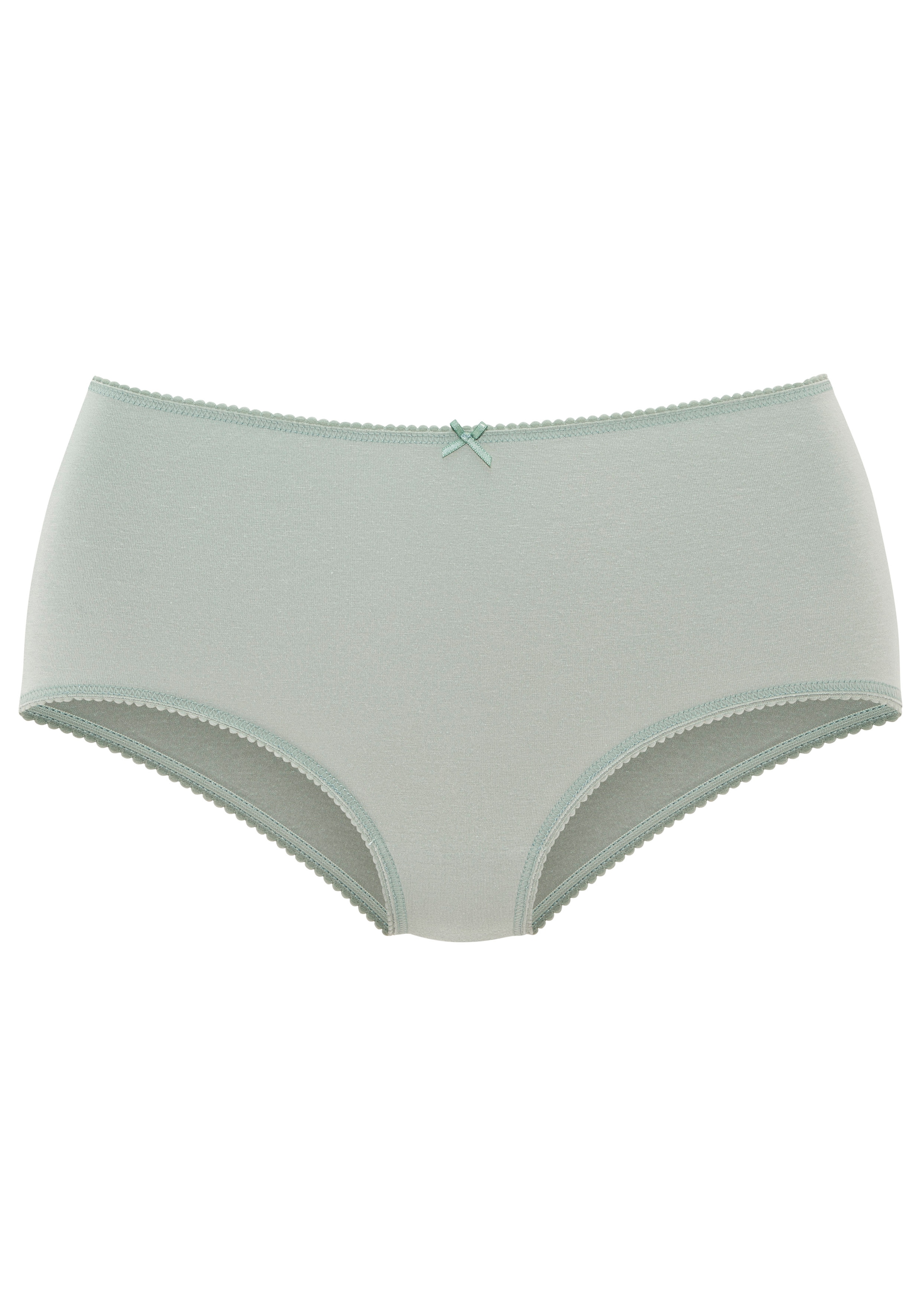 Vivance Taillenslip 5er  Pack,  mit kleiner Häkelkante, elastische Baumwollmischung