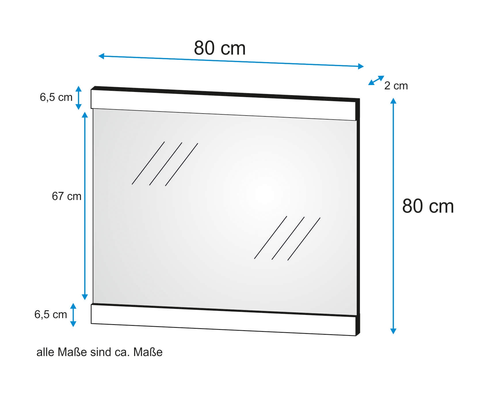 VOGL Möbelfabrik Miroir »Toronto«