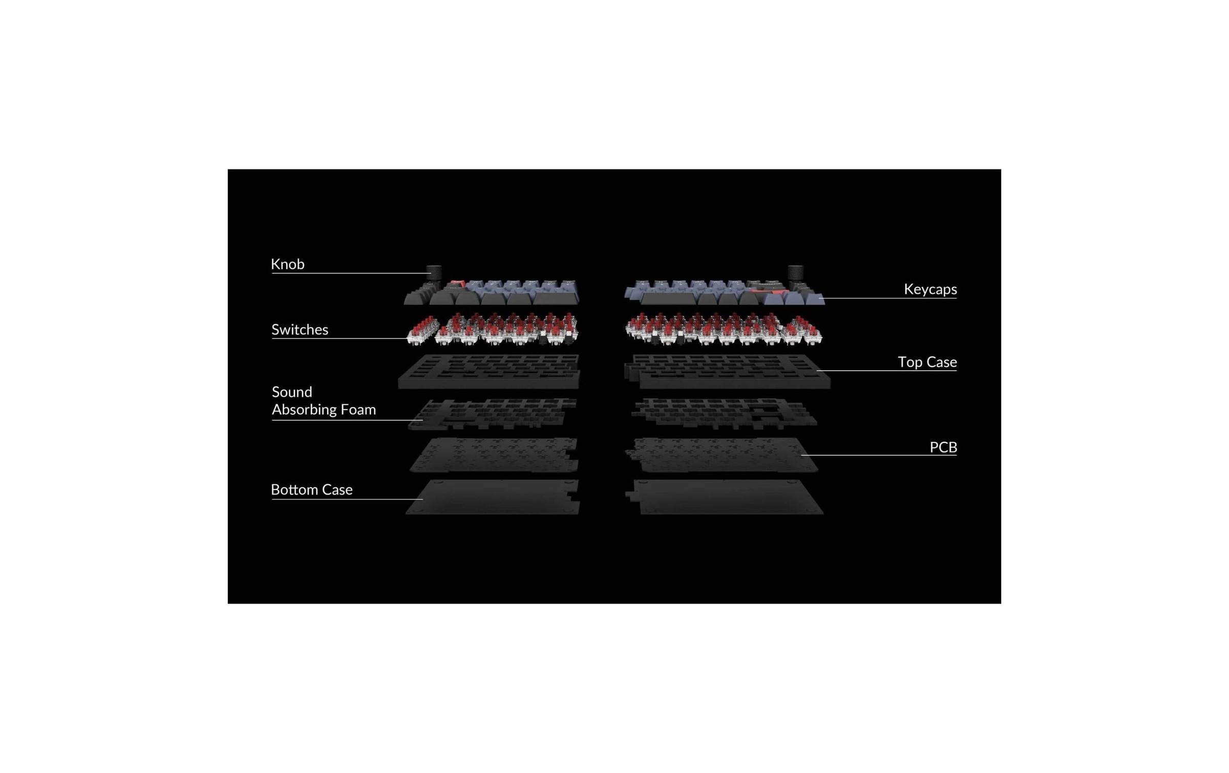   Clavier de jeu »Keychron Q11 Black QMK Brown Switch« ()