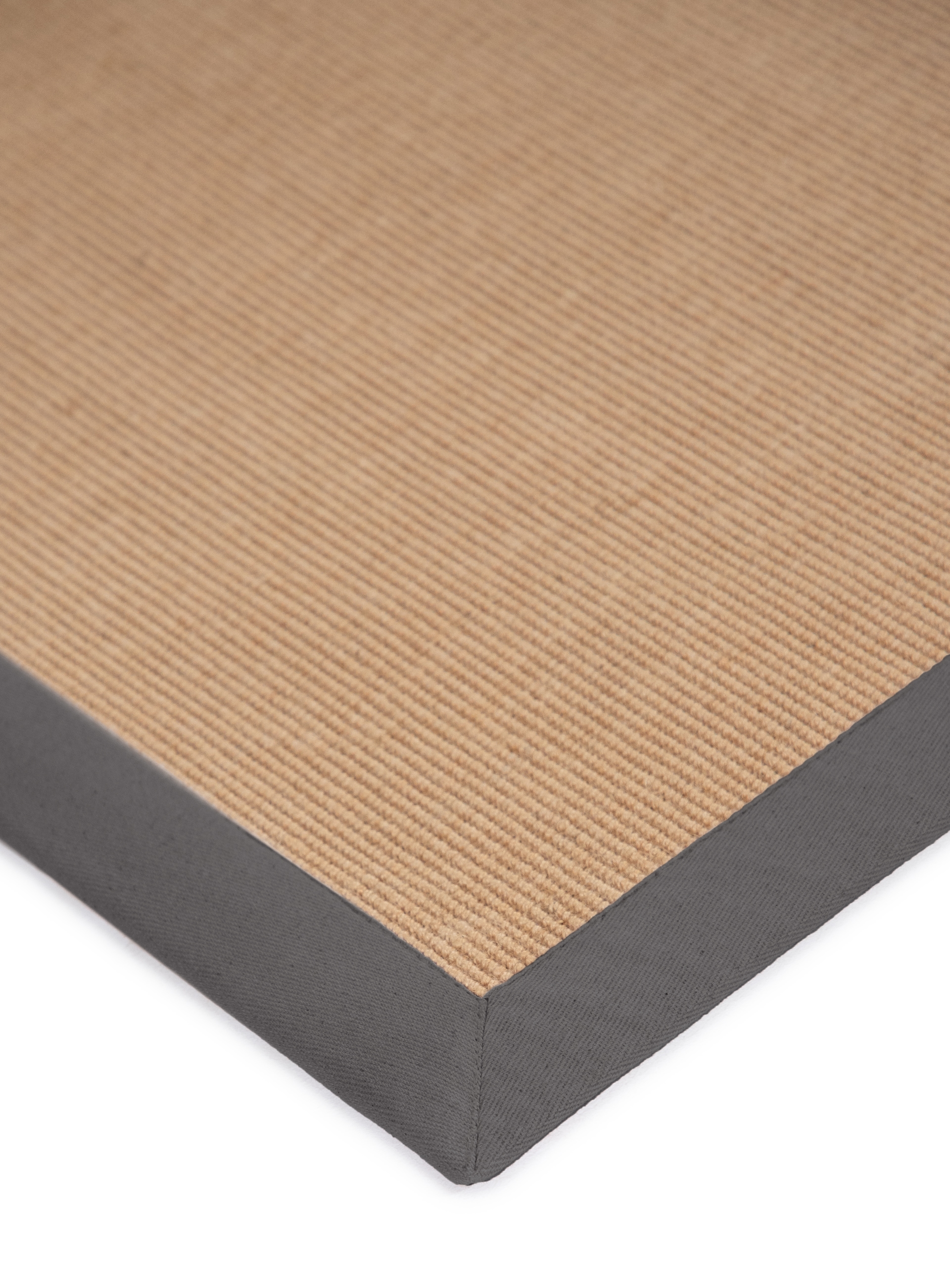 carpetfine Tapis en sisal »Sisal  ,    auch als Läufer erhältlich« Rectangulaire 5 mm Höhe mit farbiger Bordüre, Anti Rutsch Rückseite, viele Grössen, Wohnzimmer