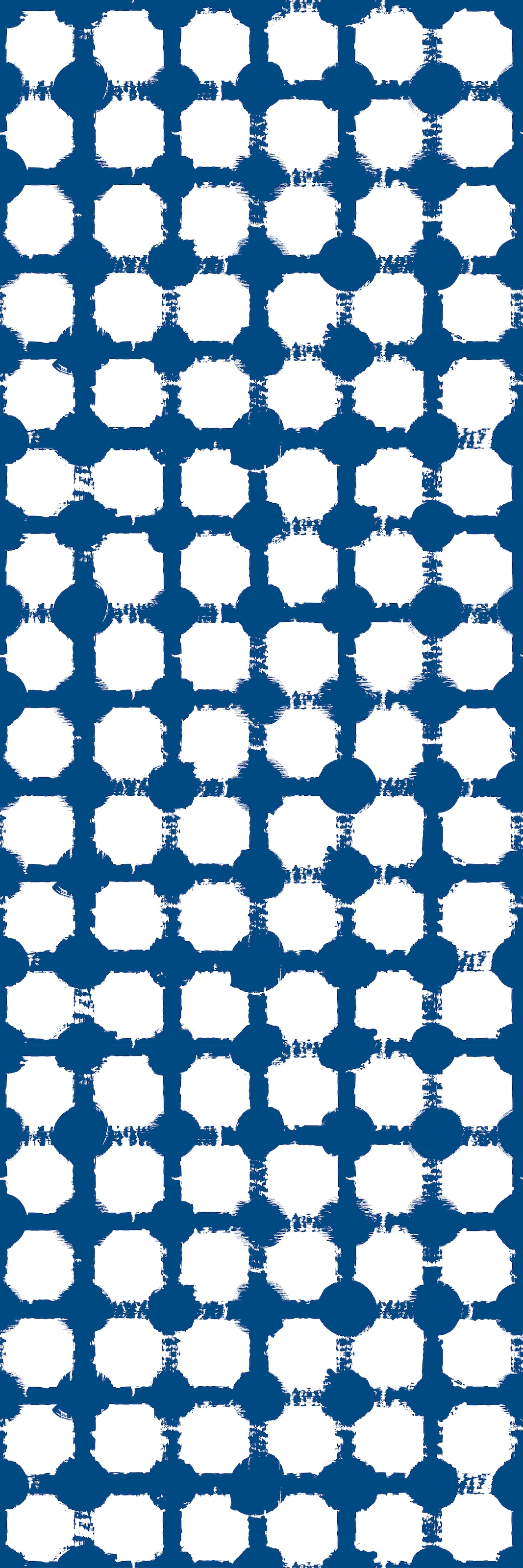 queence Vinyltapete »Muster-Blau« 3D-Optik | Motiv | bedruckt | gemustert | gepunktet glatt 90x250cm, selbstklebend, kinderleichte Anbringung, , Sticker