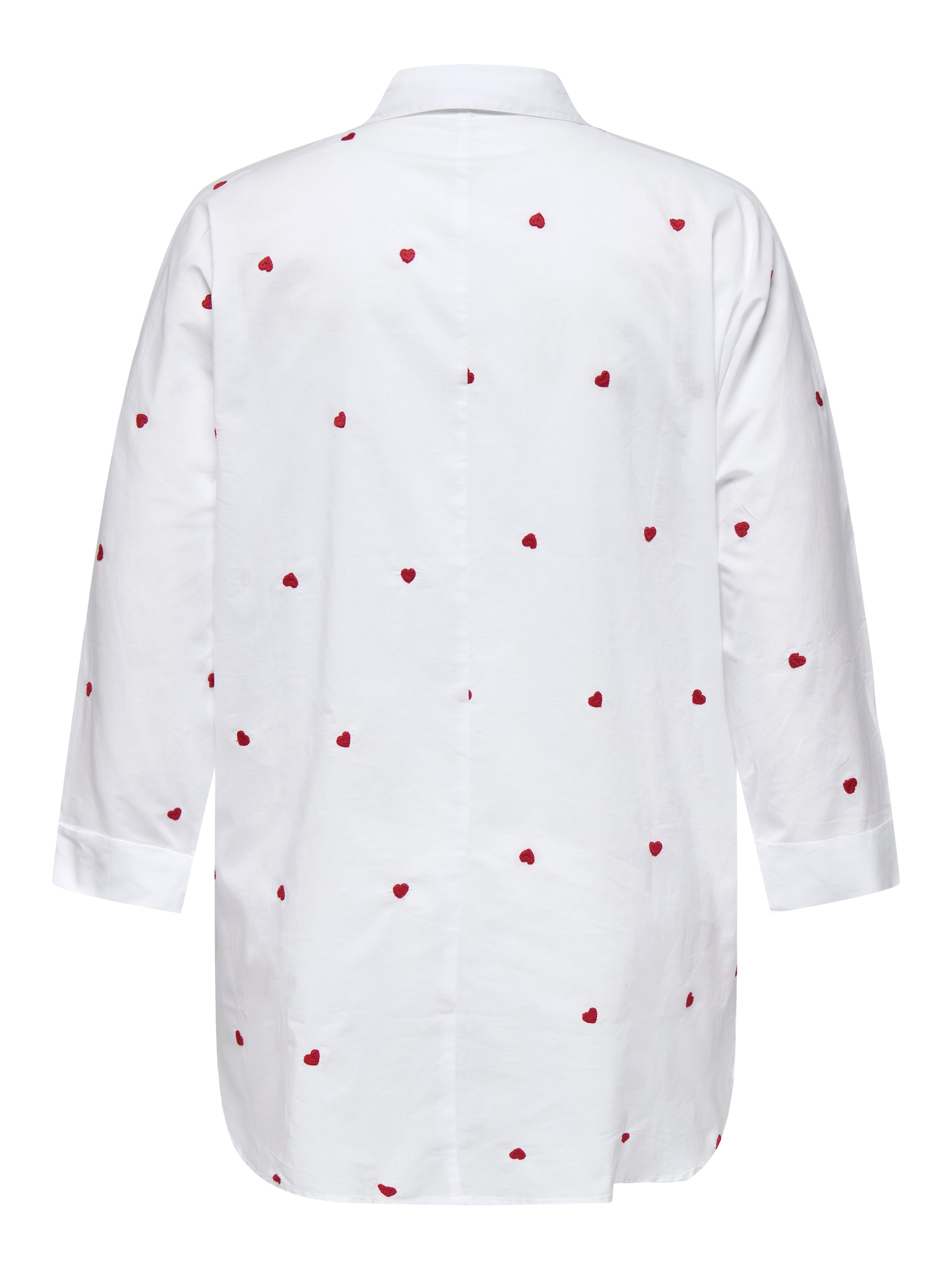 ONLY CARMAKOMA Blouse à manches longues »CARNEW LINA GRACE LS EMB SHIRT WVN NOOS« Baumwolle