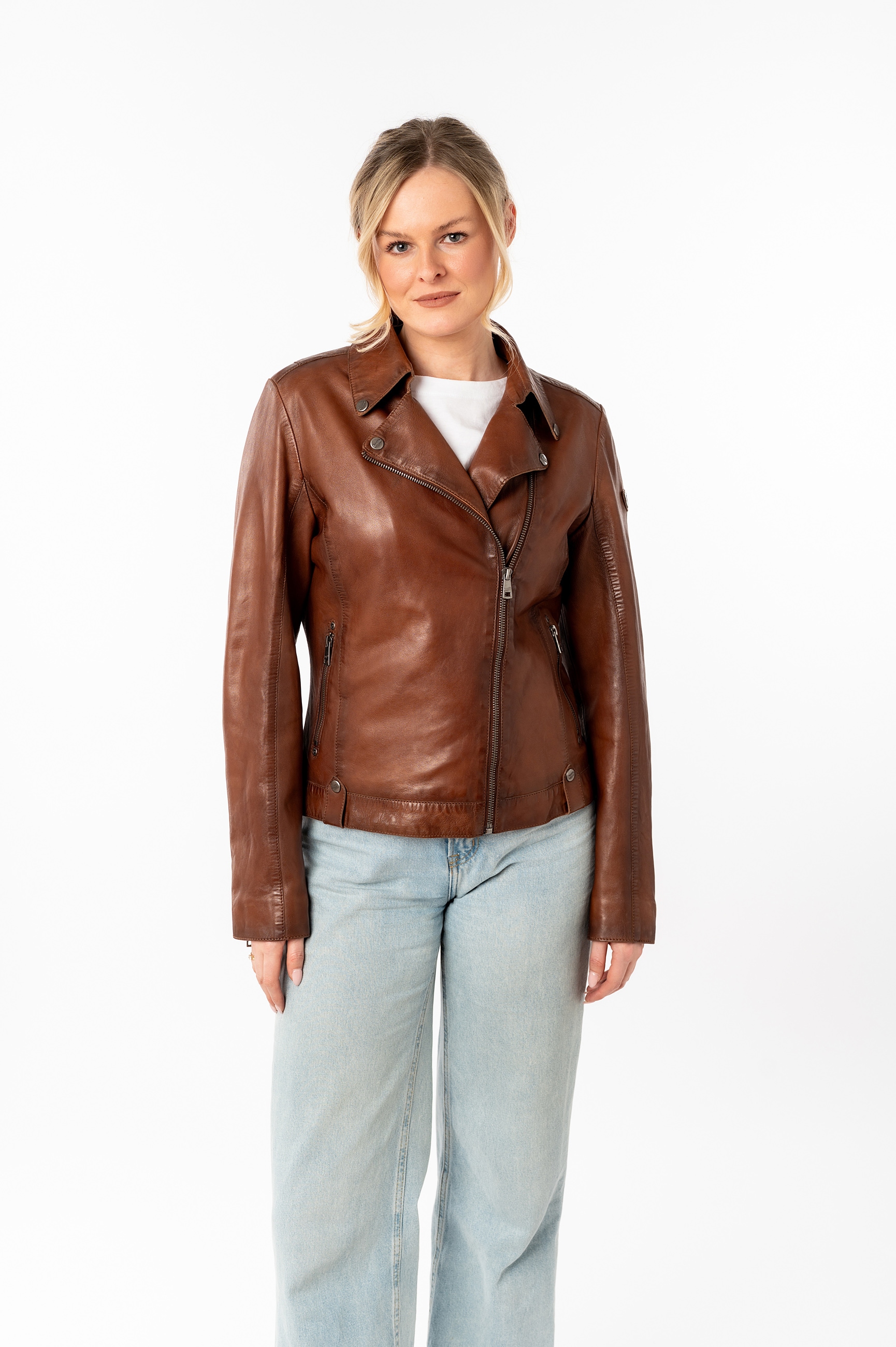 Mauritius Lederjacke »MWFarah« mit Reverskragen