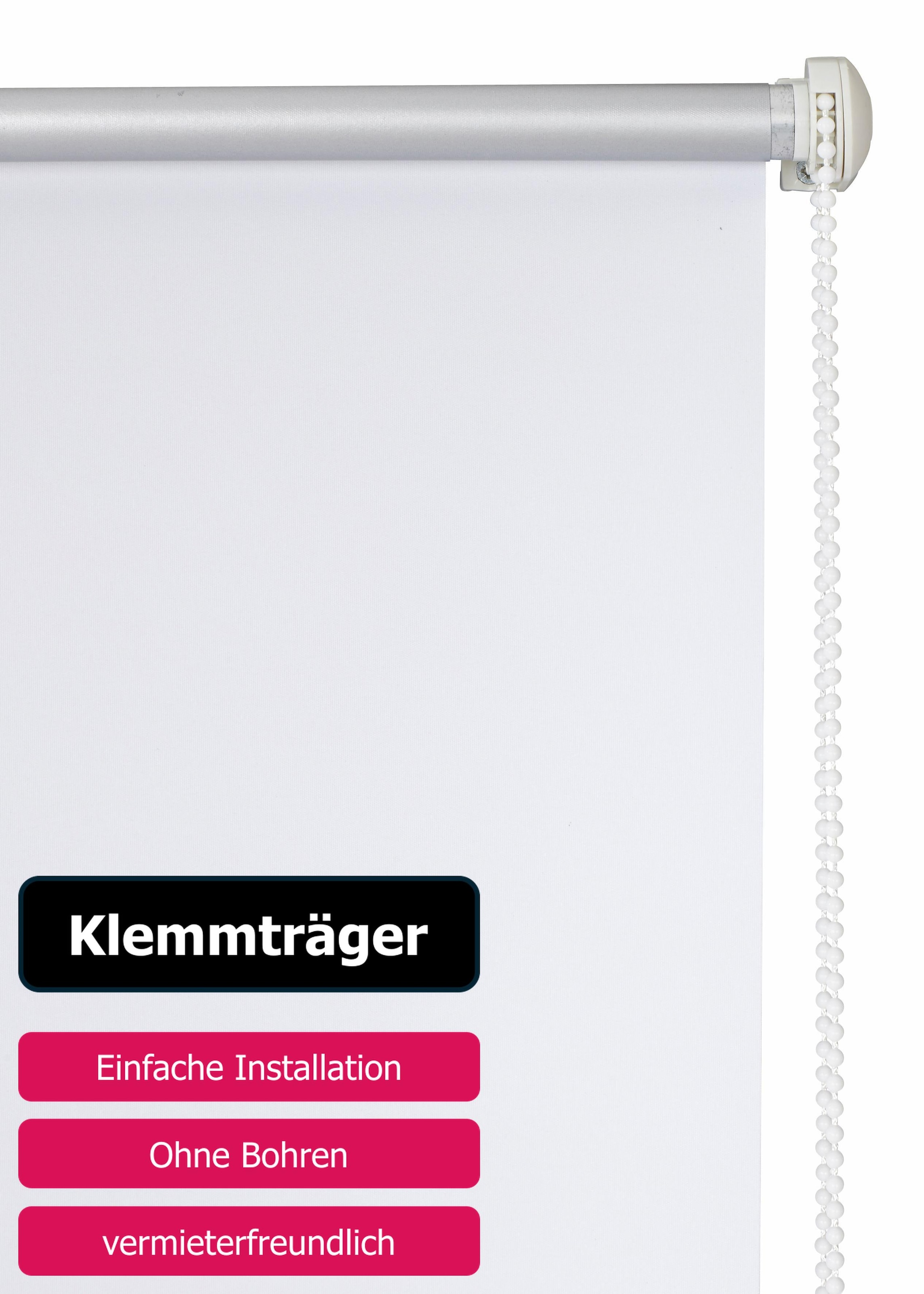 GOODproduct Store à tirage latéral »THEMSE« abdunkelnd Aucun perçage requis suspendu librement Bestseller mit über 3000 4,5-Sterne-Bewertungen, Klemmträger
