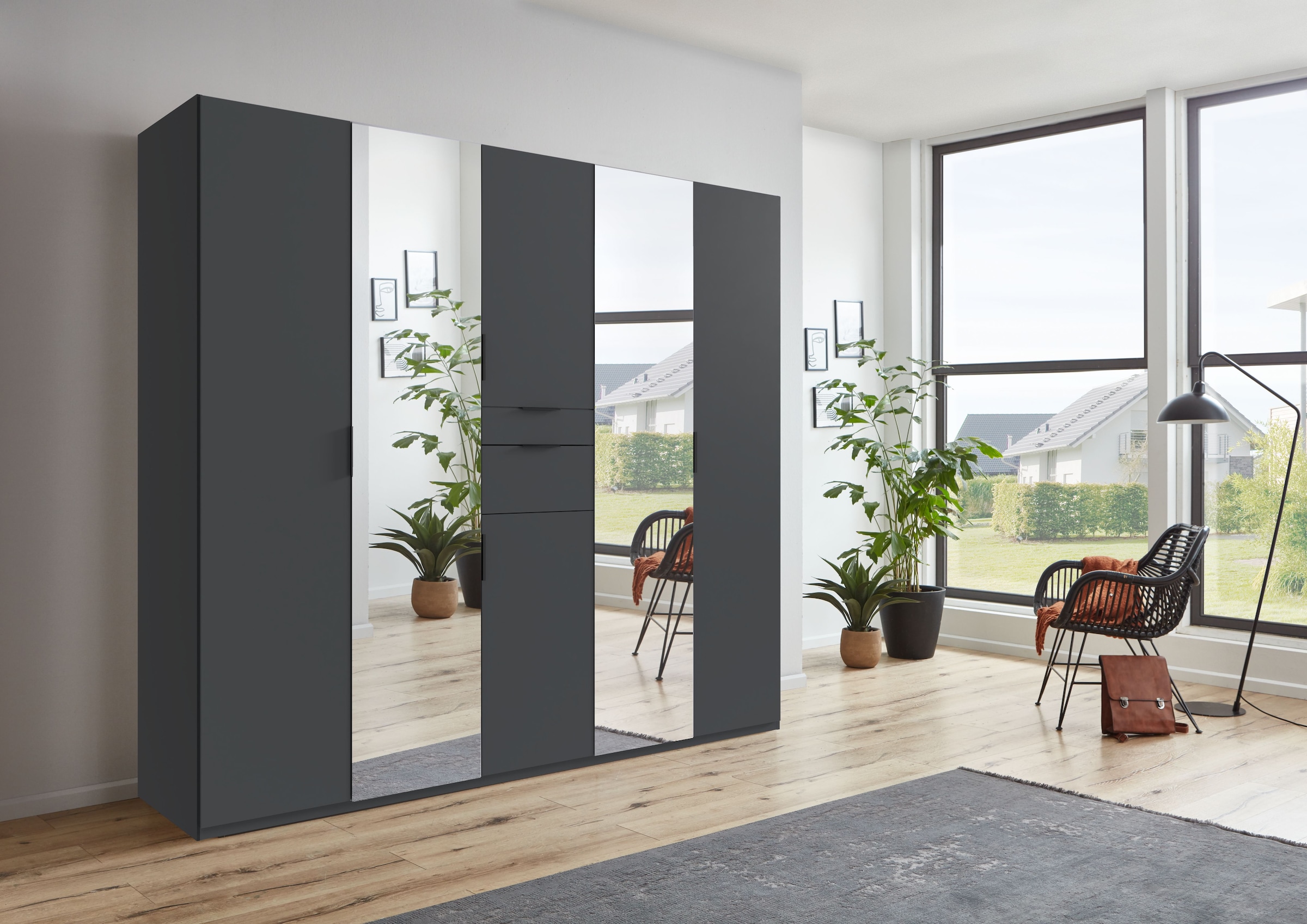 Wimex Armoire à portes battantes »Moldau Kleiderschrank mit Spiegel Schlafzimmerschrank Bestseller«