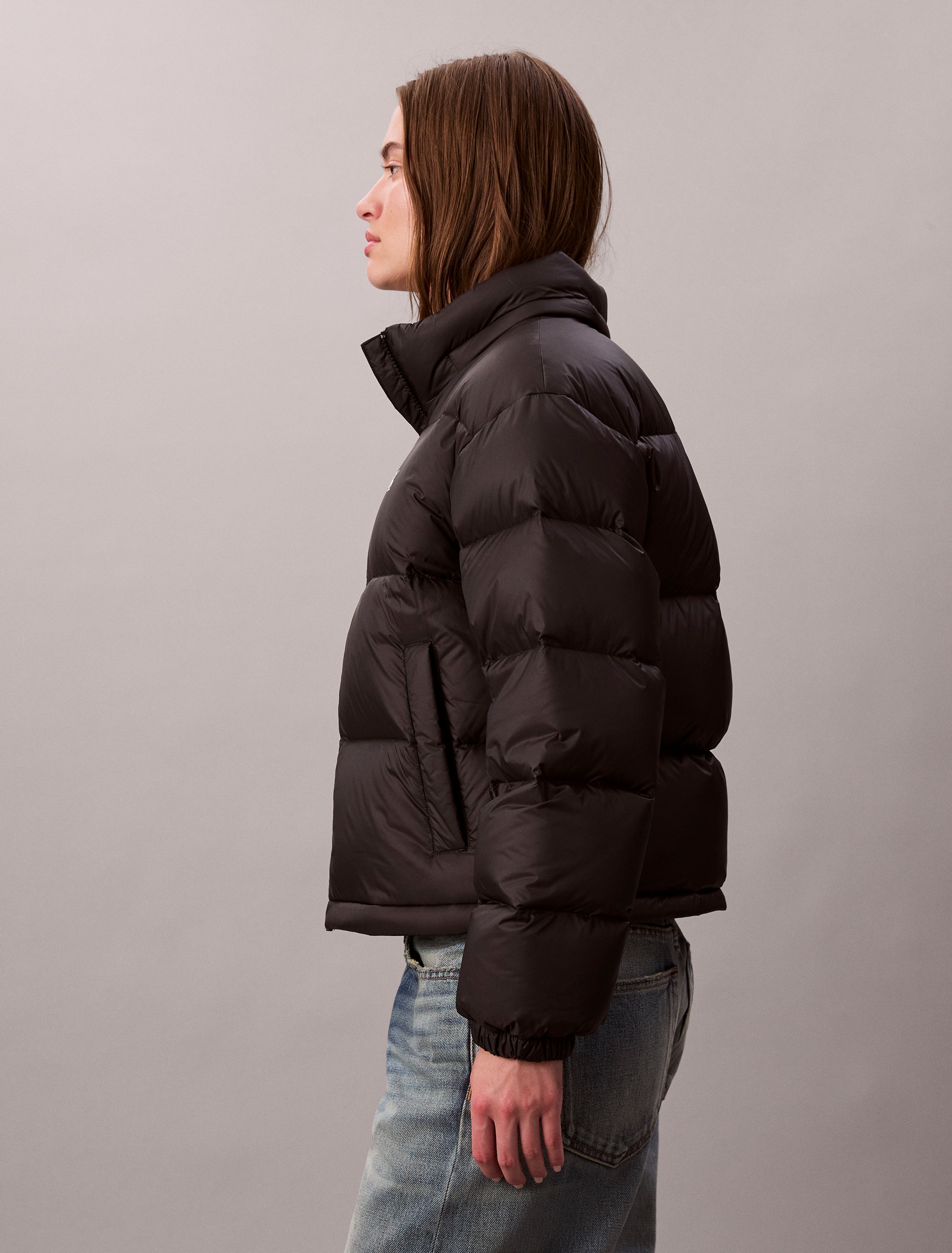 Calvin Klein Jeans Veste matelassée »ESSENTIAL MIDWEIGHT PUFFER JACKE« mit Kapuze Mit Rundhalsausschnitt, regular fit