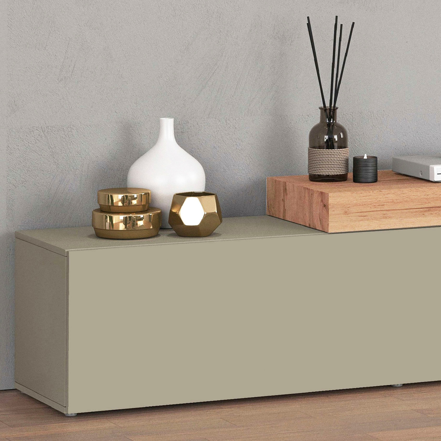 INOSIGN Wohnwand »Chronos Wohnwand, Medienwand, 8-er set« 8 Stk. tlg.