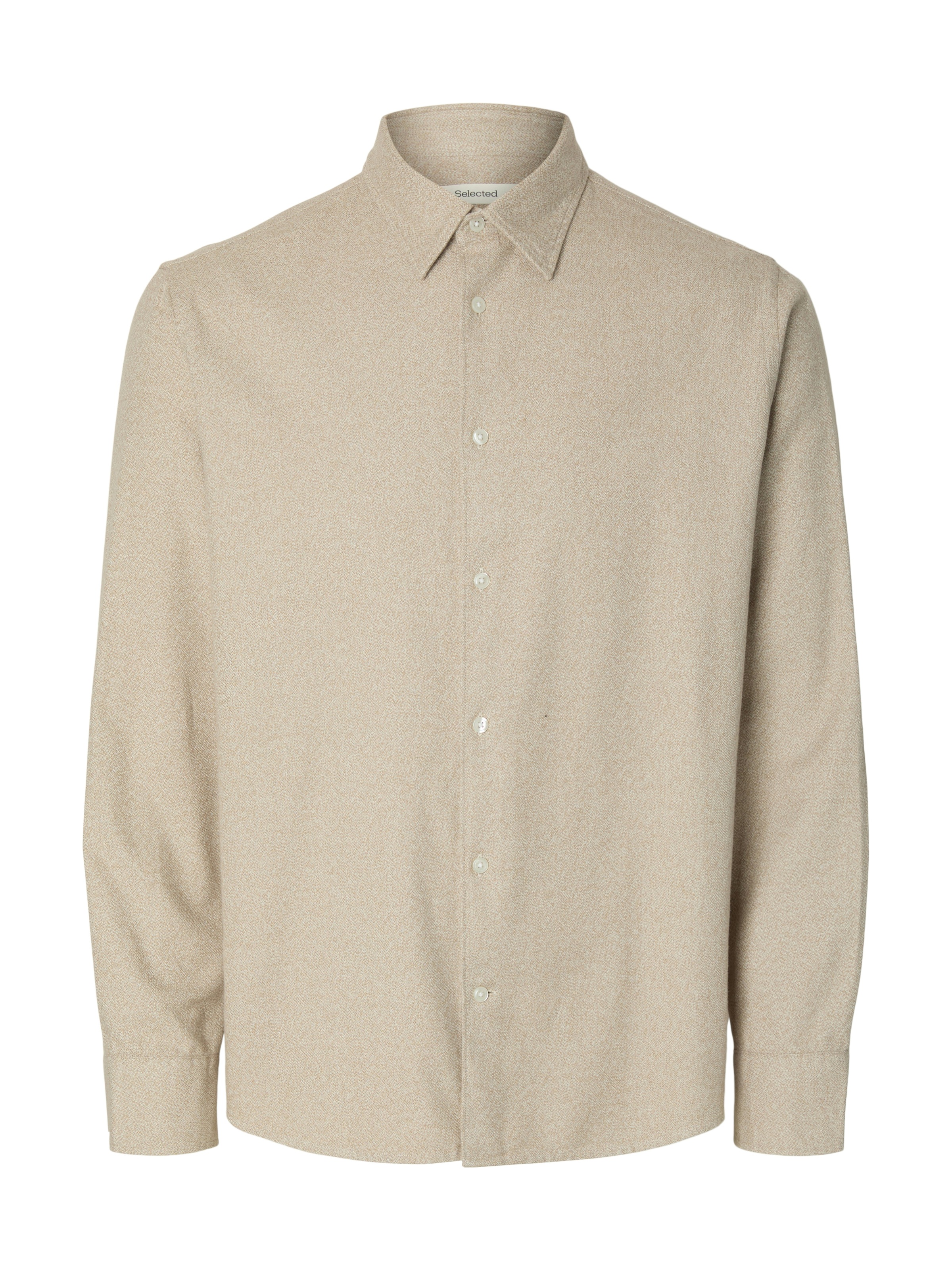 SELECTED Langarmhemd »SLHREGNOAH BRUSHED TWIST SHIRT LS NOOS«