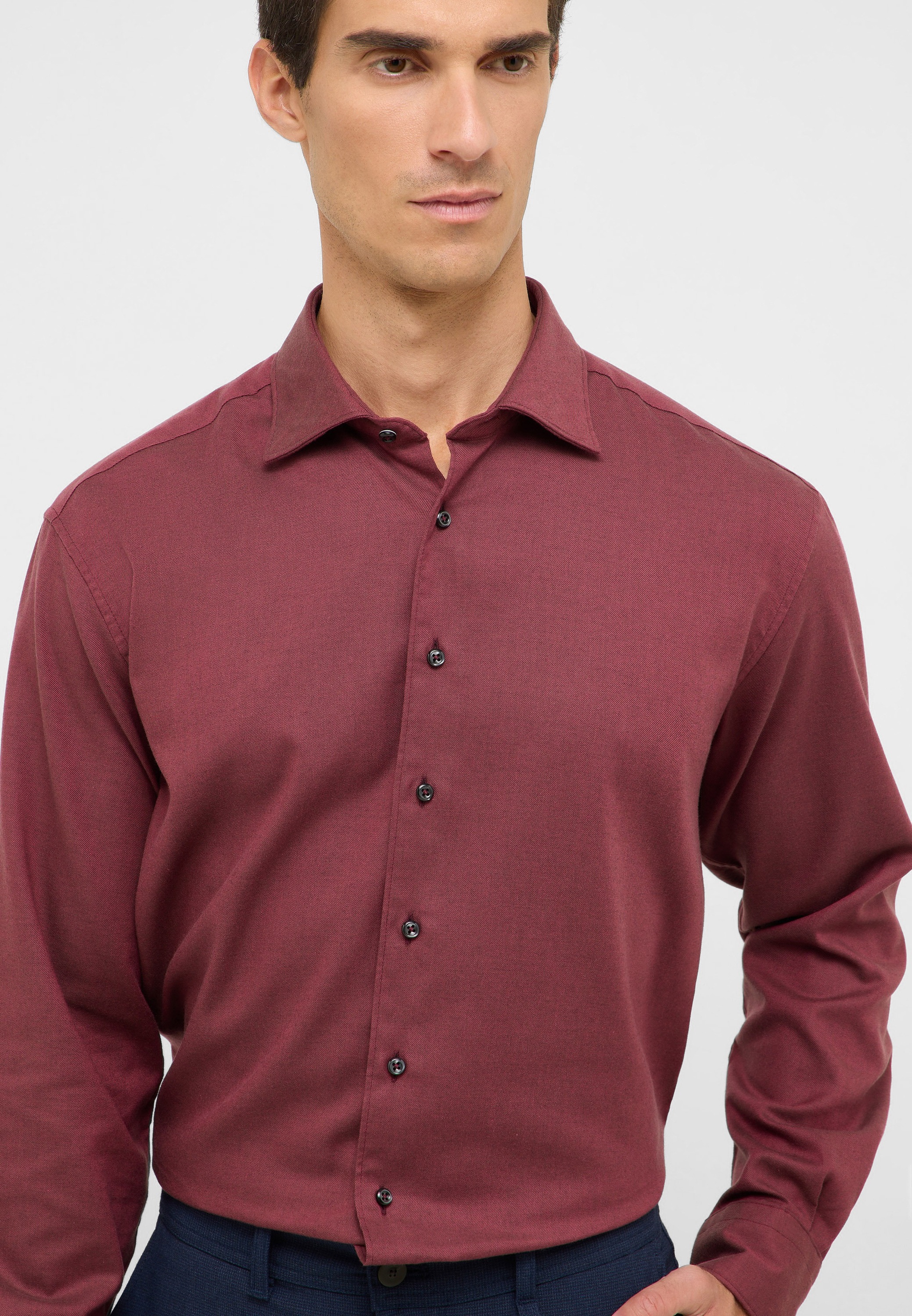 Eterna Langarmhemd »MODERN FIT« EASY IRON (bügelleicht)