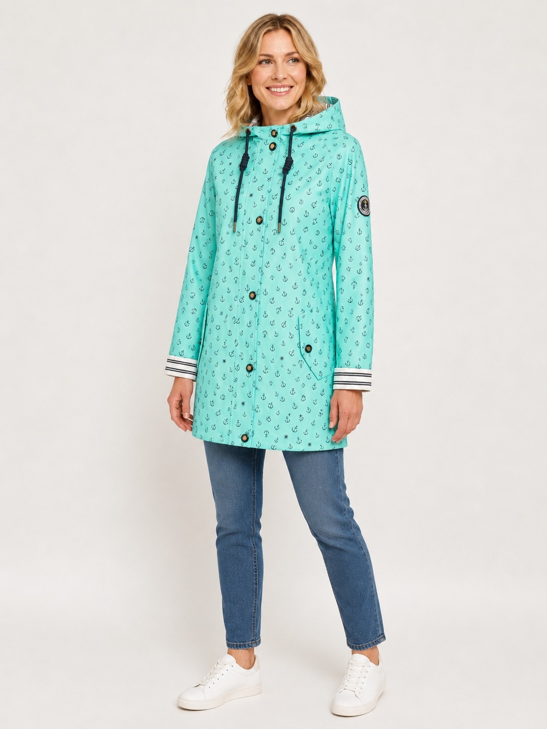 ankerglut Veste de pluie »Friesennerz Regenmantel, Longjacket« avec capuche également disponible en grandes tailles