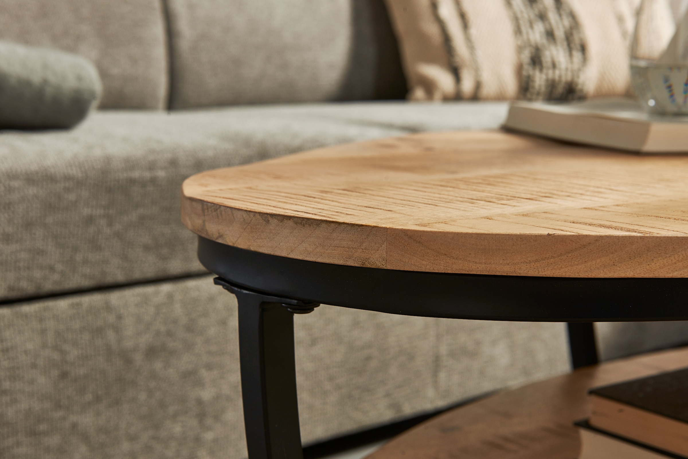 Stolkom Table basse »Jambi 2 B/H/T 110x44x60 cm« 1 cuis tlg. Mangoholz, Oberfläche uneben