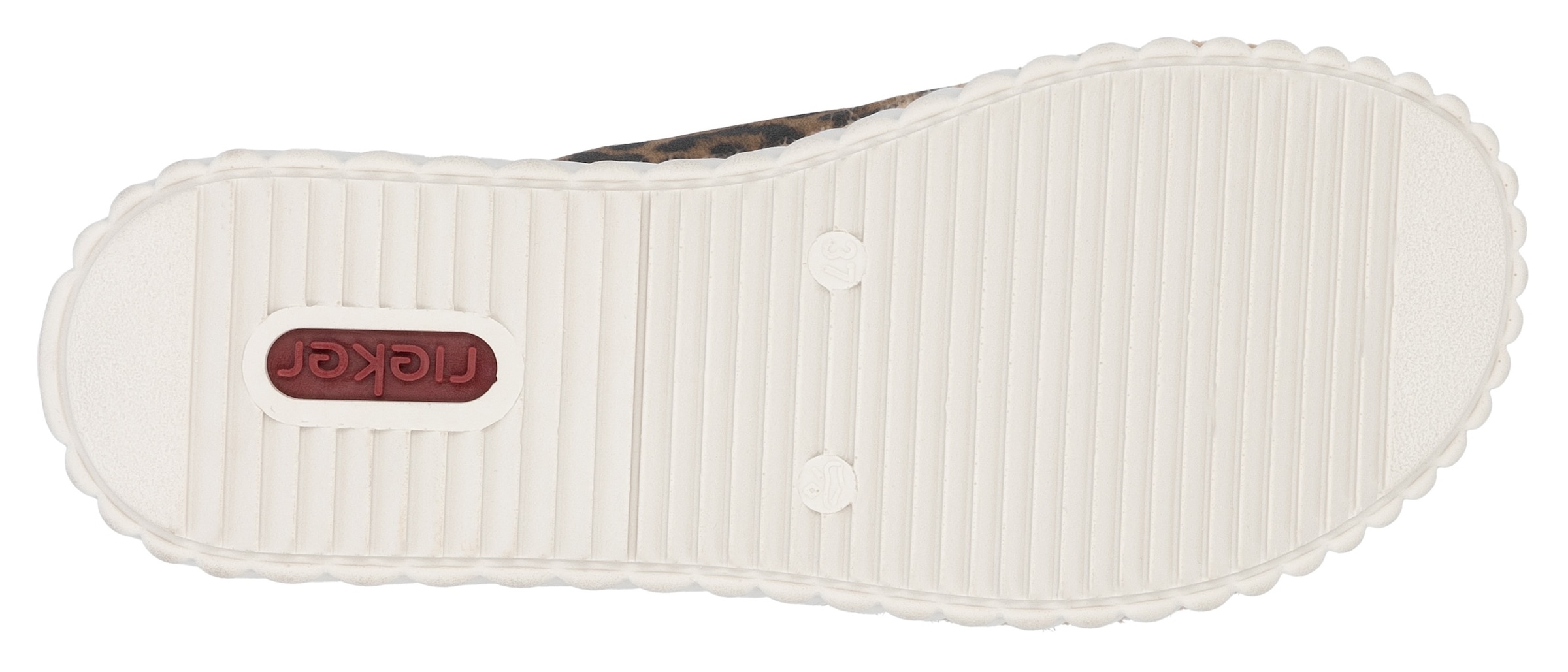 Rieker Pantolette  Sommerschuh, Strandschuh, Urlaubschuh, Hausschuh mit Klettverschluss