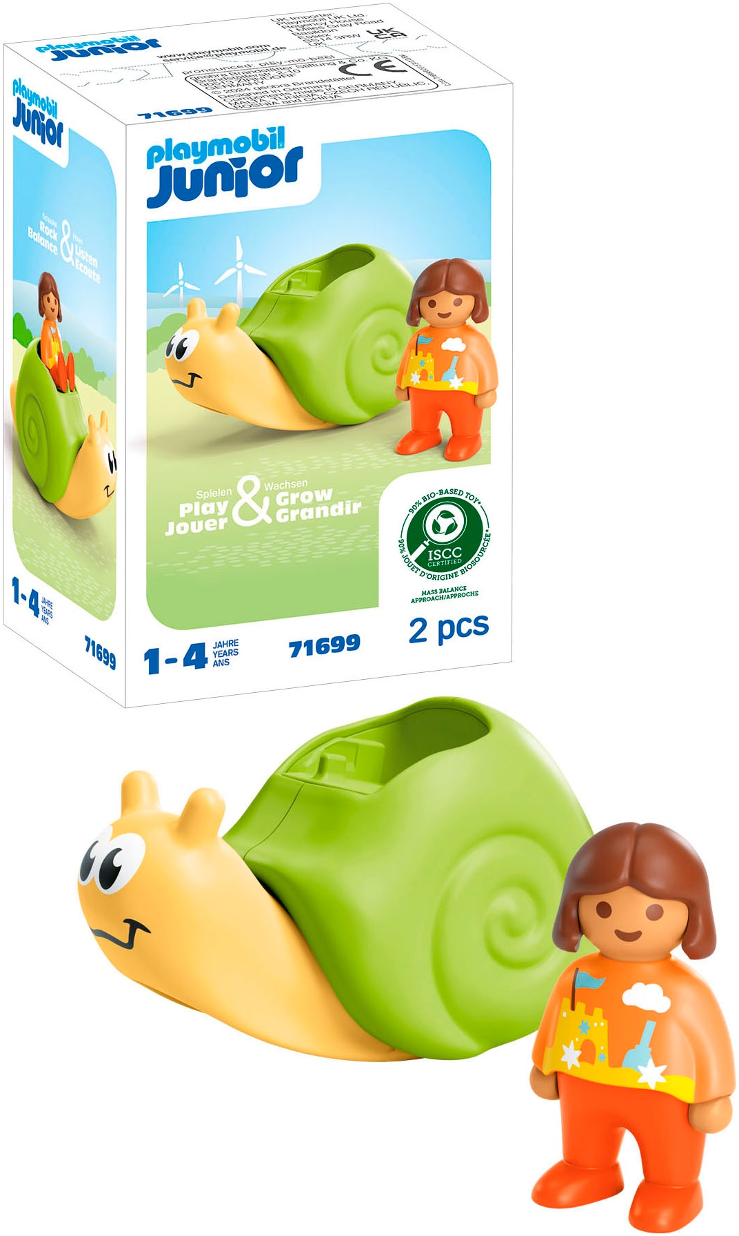 Playmobil® Jeu de construction »Schaukelschnecke mit Rasselfunktion (71699), JUNIOR« Made in Europe