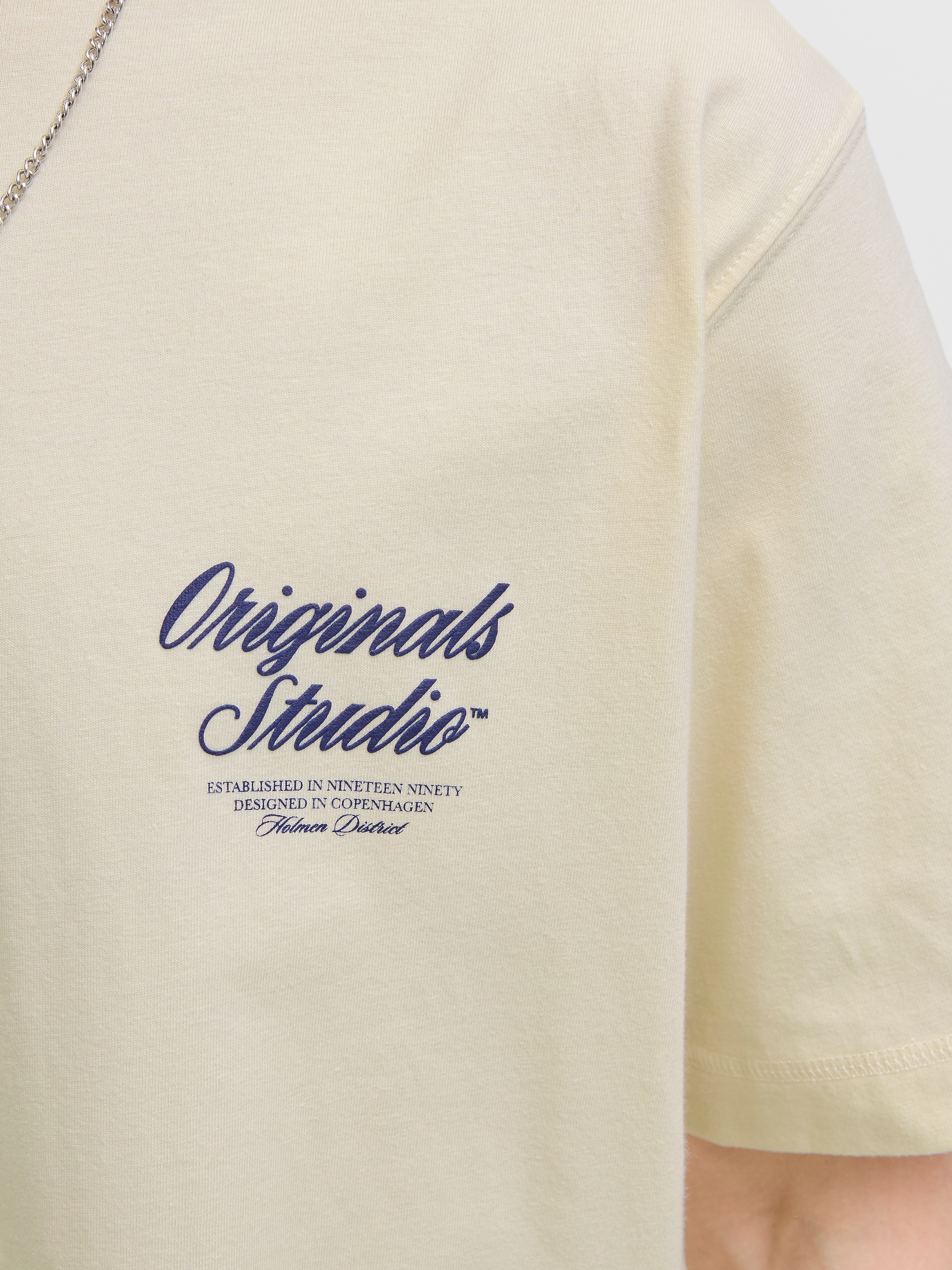 Jack & Jones T-shirt à manches courtes »JORNORREBRO TYPO TEE SS CREW NECK NOOS« Baumwolle, relaxed fit