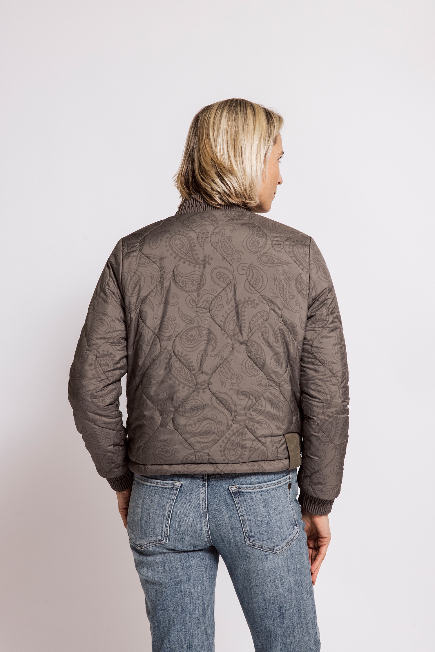Zhrill Blazer court »SARAH« Blouson-Jacke im modernen Stil / Paisley-Muster / Reissverschluss