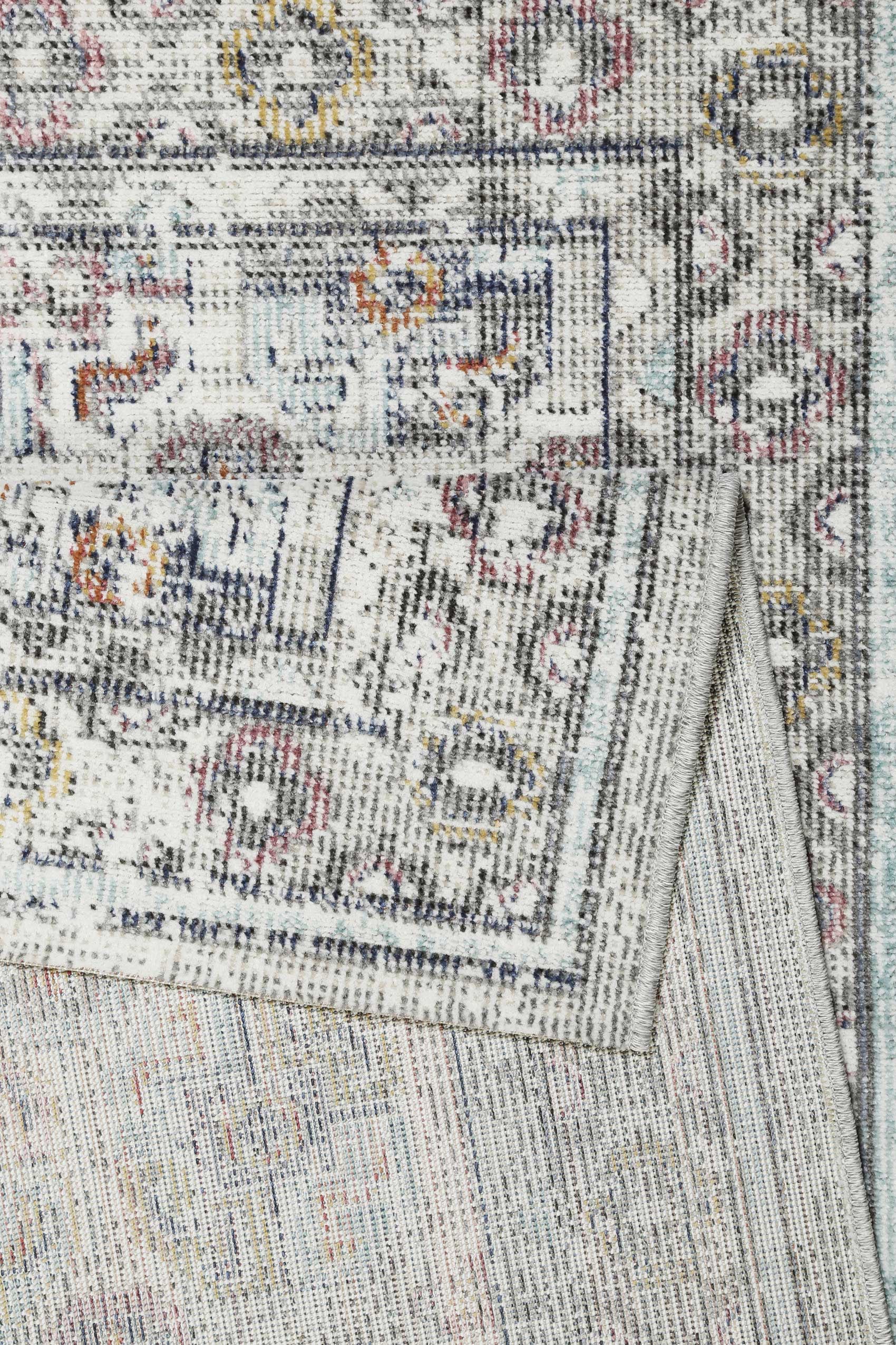 Wecon home Tapis d'extérieur »Geneva« Rectangulaire 4 mm Höhe wetterfest und farbecht im Antik Design für Balkon, Küche, Wohnzimmer