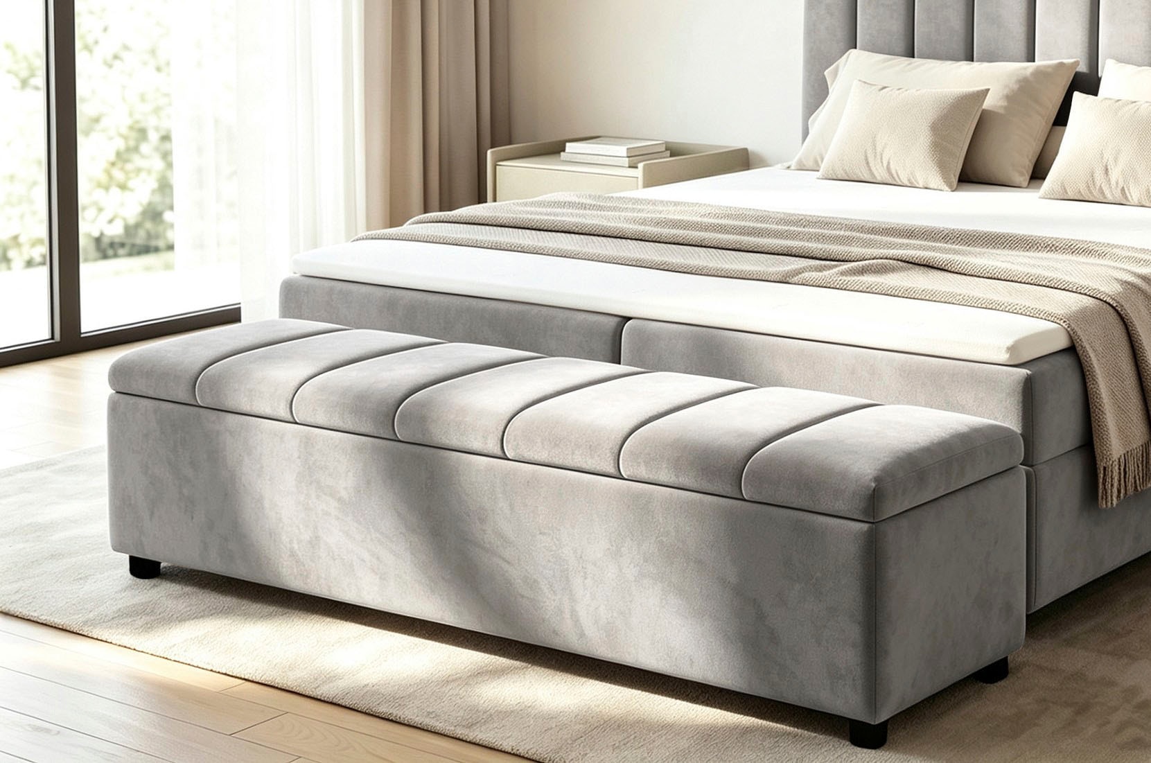 GOODproduct Sitzbank »Haileyy mit Stauraum (140L), Breite: 180cm«
