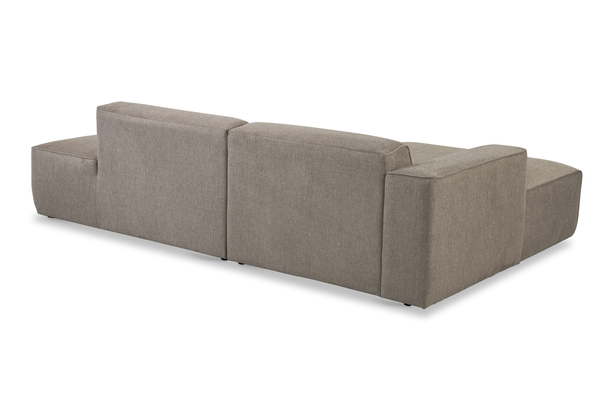 Home affaire Ecksofa »Noord mit Kedernaht, Breite 227 cm, L-Form« Cord, Struktur, Webstoff, mit Wellenunterfederung, Massivholzrahmen